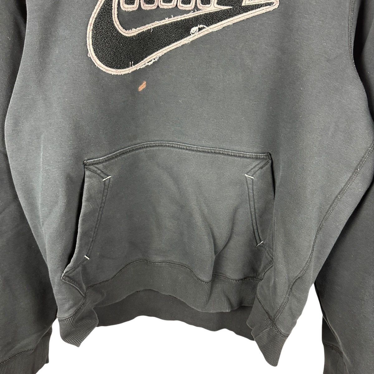 Nike × Vintage Vintage Y2K Nike Chenille Swoosh Patch Hoodie Size US M / EU 48-50 / 2 - 5 Thumbnail