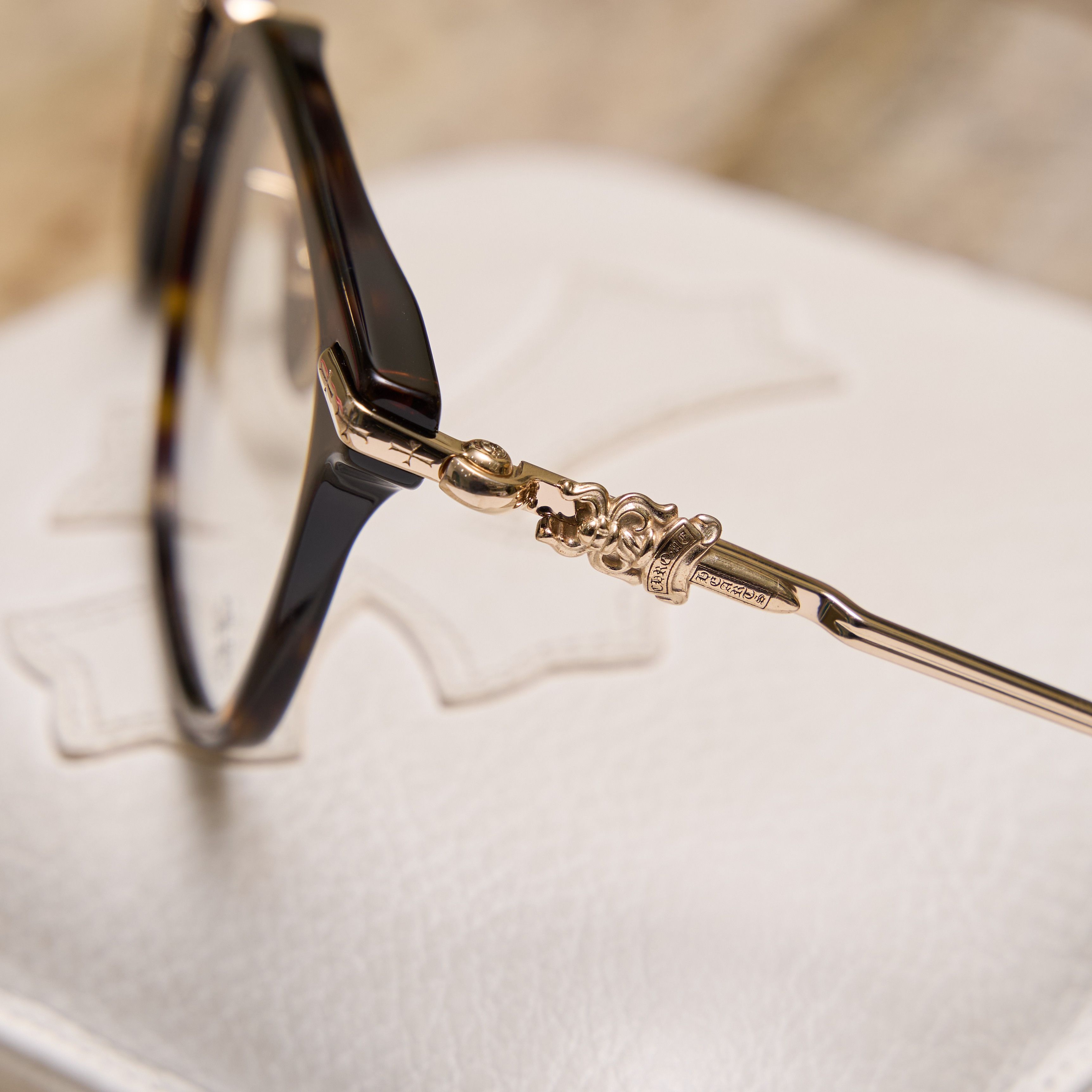 Chrome Hearts CHROME HEARTS CLOACO DARK TORTOISE/GOLD PLATED Size ONE SIZE - 3 Thumbnail