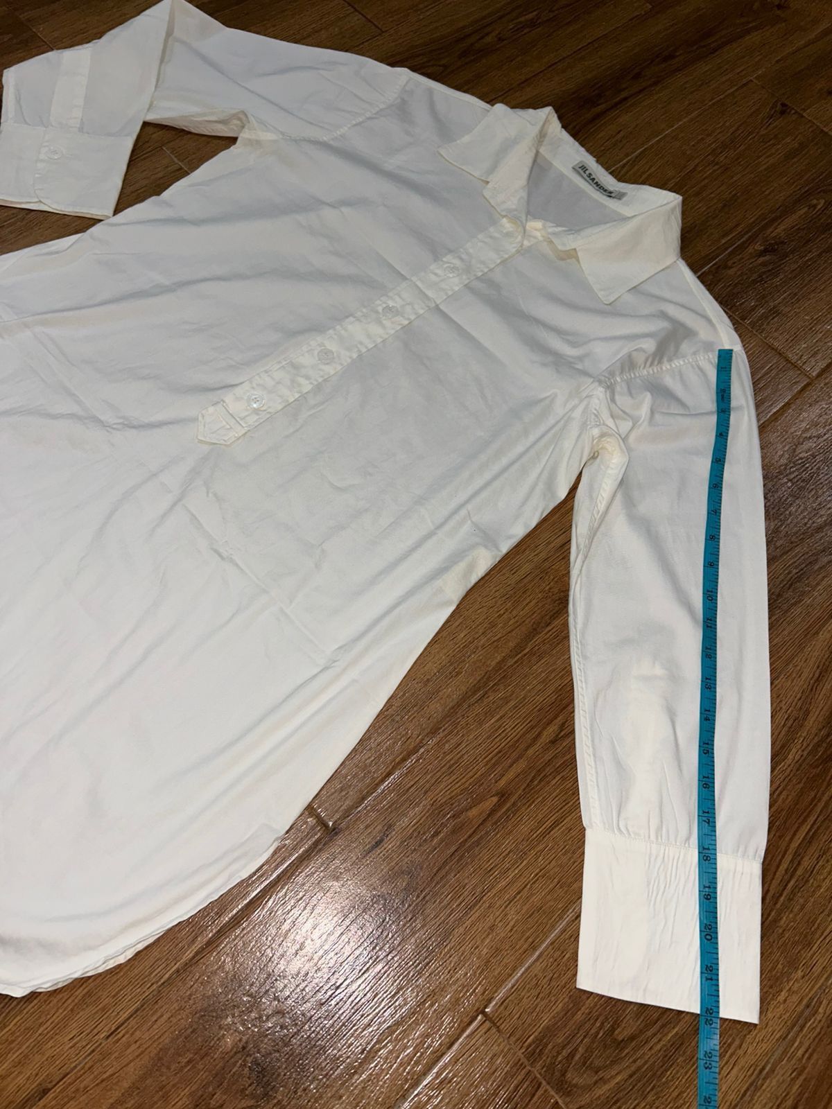 Jil Sander White Tunic Shirt Dress Size XS / US 0-2 / IT 36-38 - 12 Thumbnail