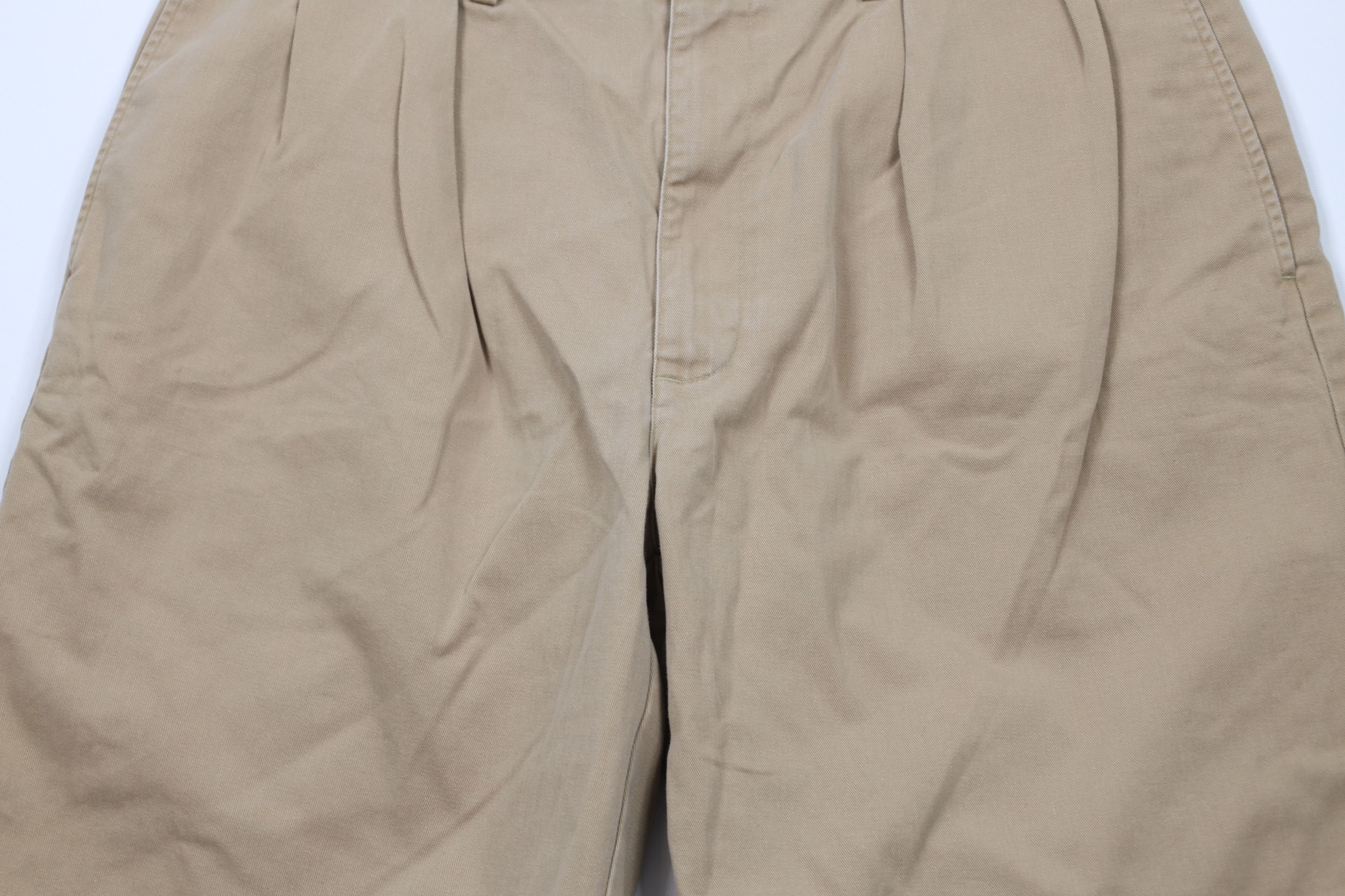 Ralph Lauren × Vintage Vintage 90s Ralph Lauren Knee Chino Shorts Beige Cotton Size US 36 / EU 52 - 3 Thumbnail