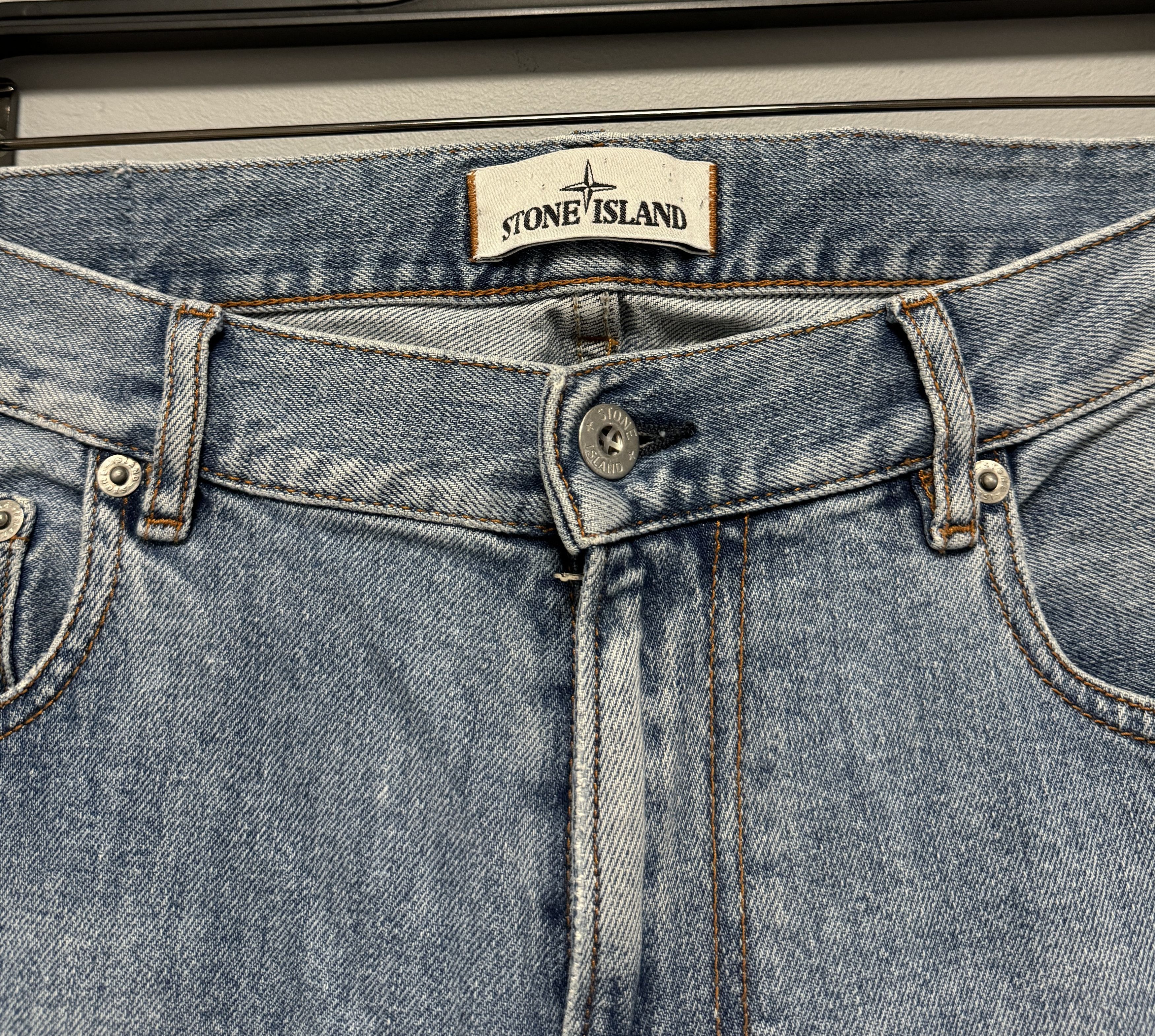 Stone Island Stone Island Denim Pants Jeans Men’s Light Blue Size 33 Size US 33 - 4 Thumbnail