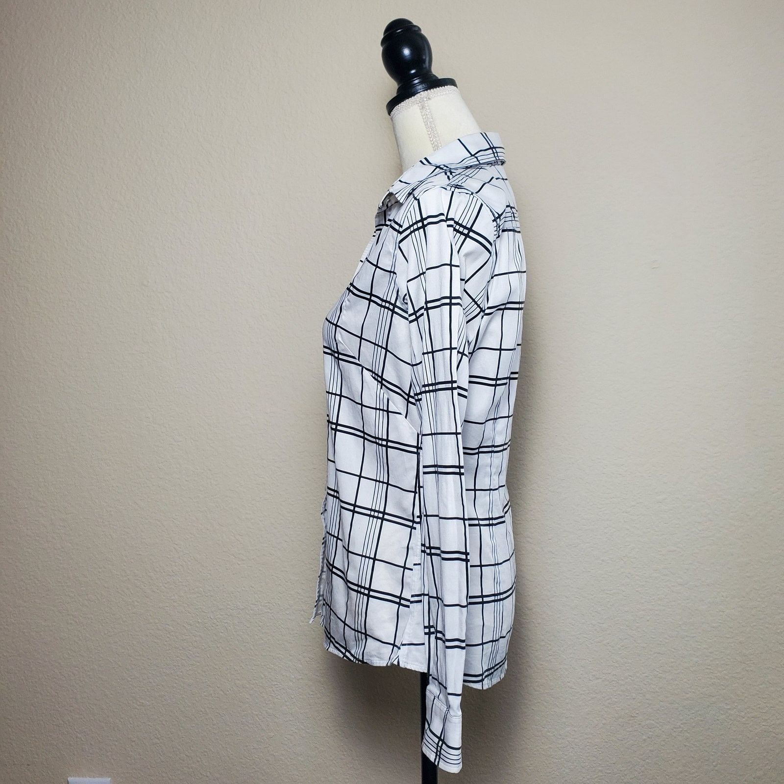 J.Crew Banana Republic Plaid Blouse 6 Size M / US 6-8 / IT 42-44 - 2 Thumbnail