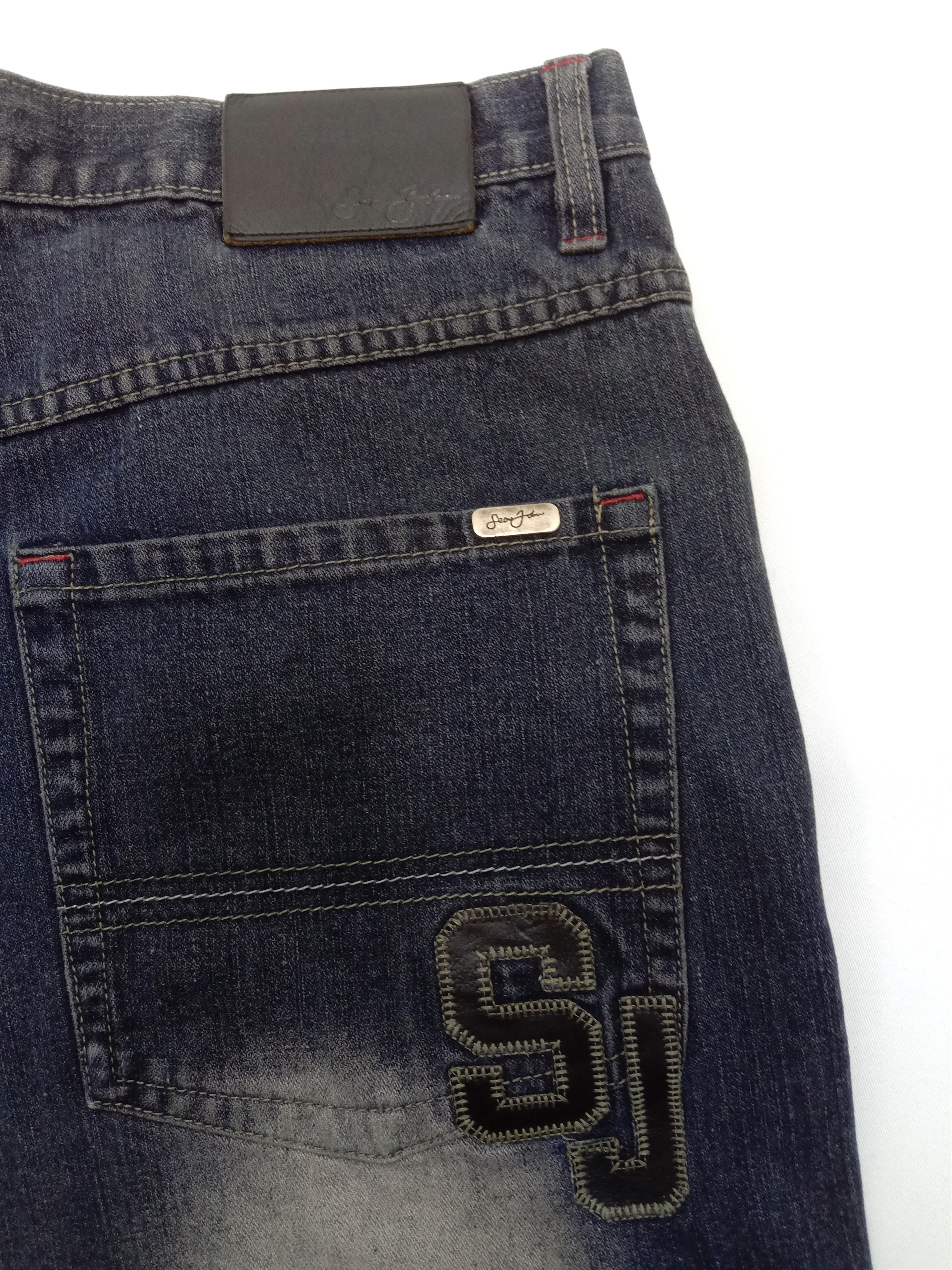 Sean John Vintage Sean John SJ Patched Baggy Wide Jeans Size US 31 - 12 Thumbnail
