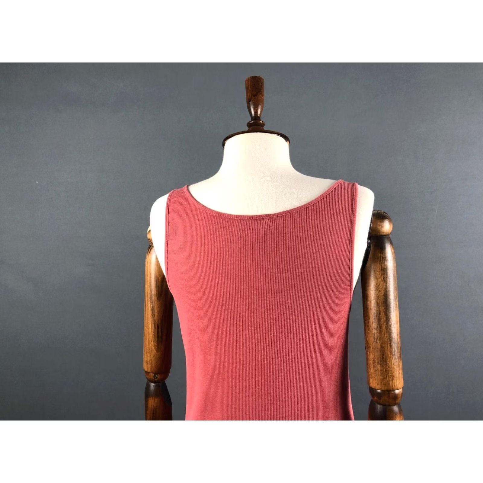 Vintage Sezane Tank Women's S Pink Cotton Lyocell Sleeveless Scoop Neck Casual Basic Vintage No Size S / US 4 / IT 40 - 4 Thumbnail