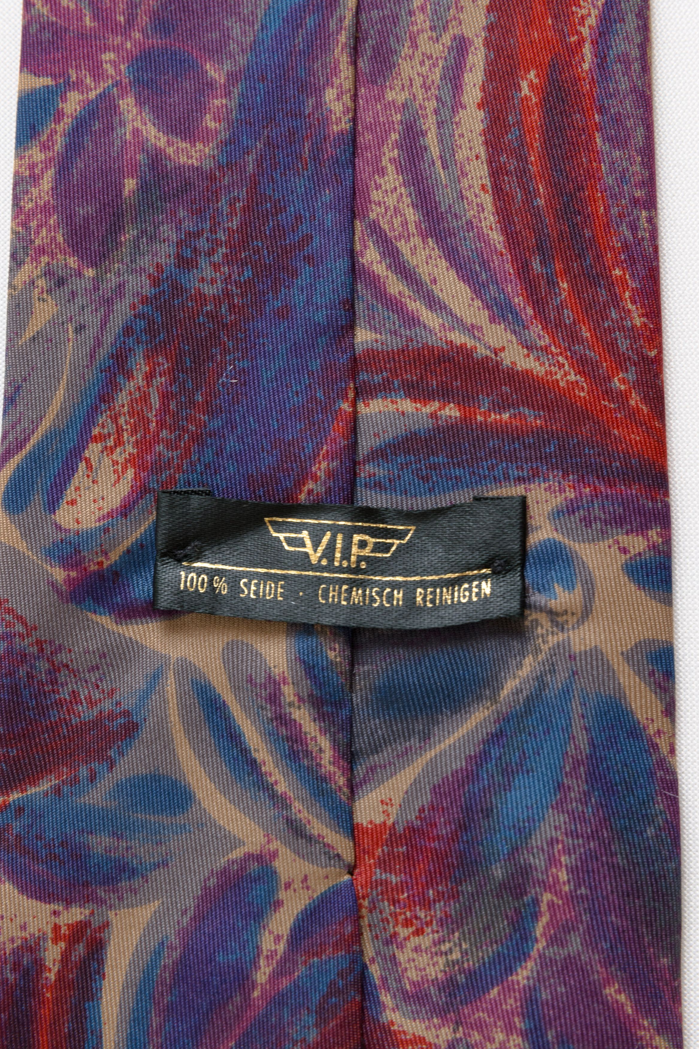 Vintage made in Italy Tie abstract pattern print necktie 019 Size ONE SIZE - 6 Thumbnail