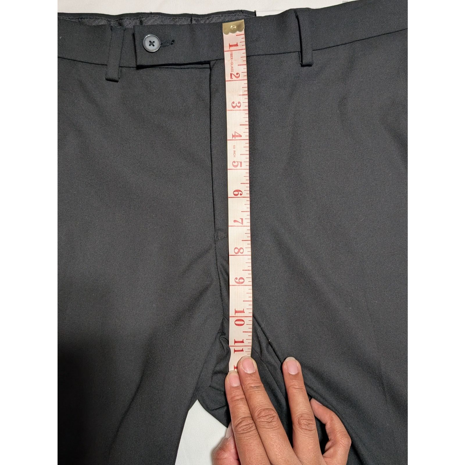 Calvin Klein Calvin Klein Slim Fit Suit Pants Men's Black Solid 32W 30L Size US 32 / EU 48 - 6 Thumbnail