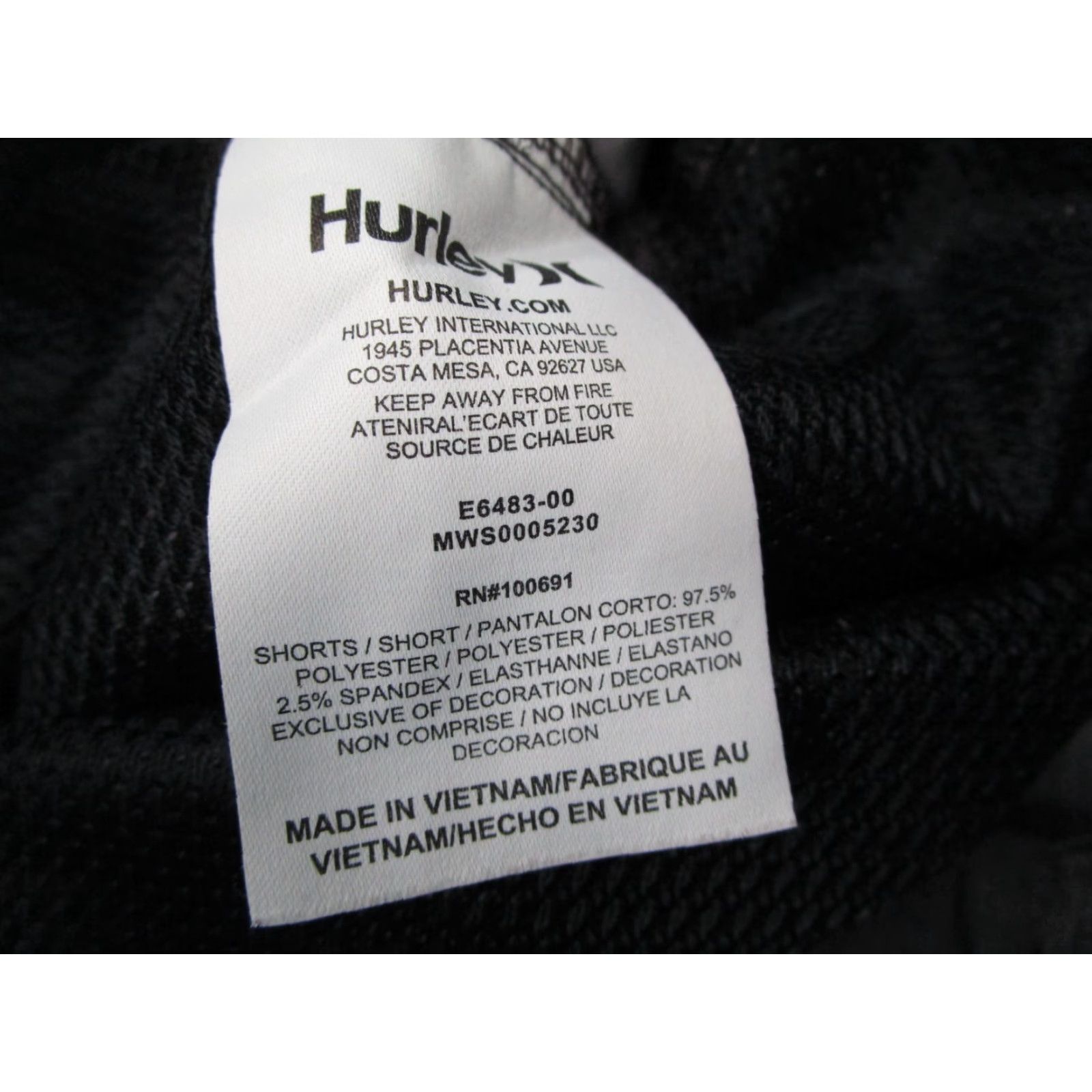 Hurley VINTAGE Hurley Nike Dri Fit Shorts Mens 30 Gray Hybrid 11" Beach Walk Stretch Golf Size US 30 / EU 46 - 5 Thumbnail