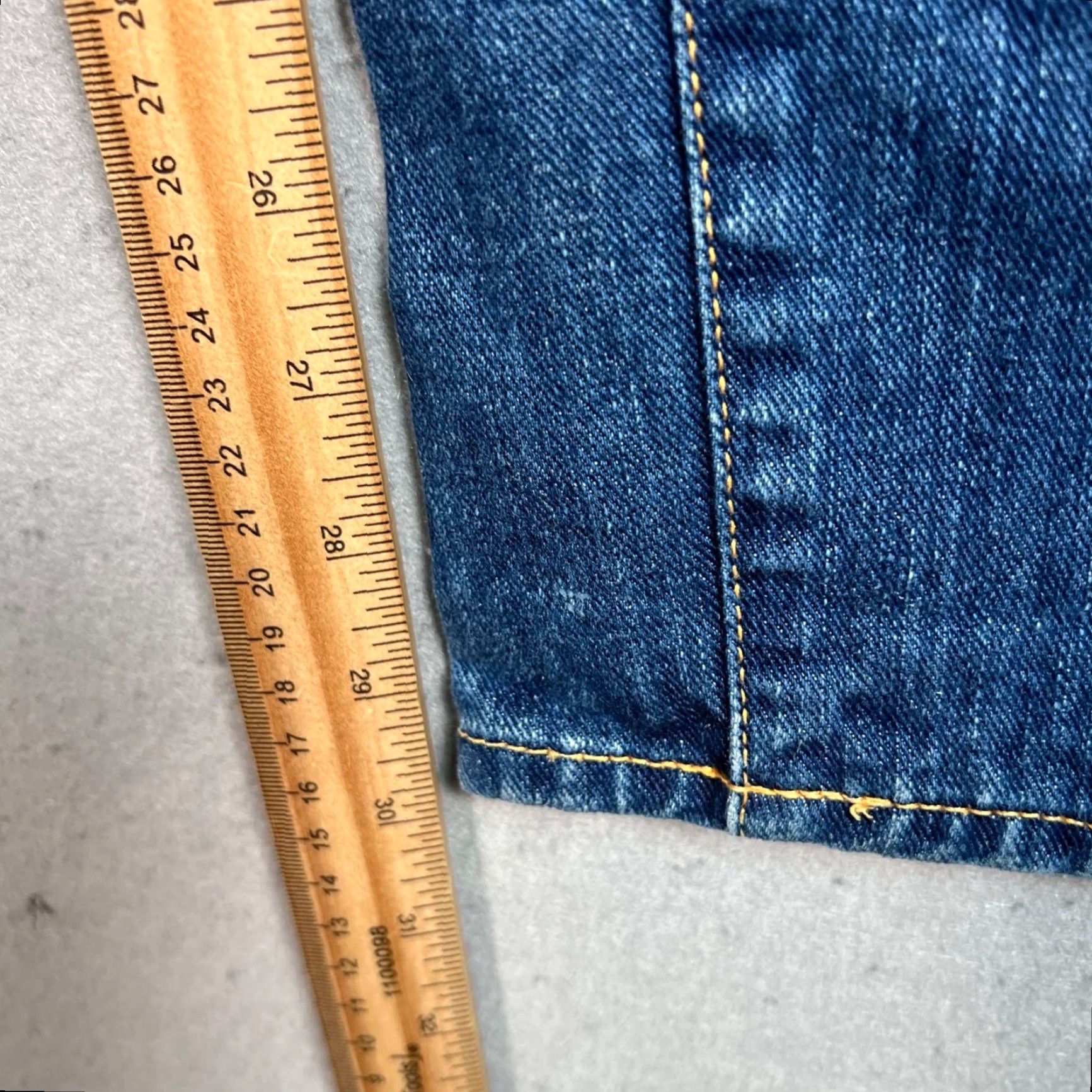 Pangaia Pangaia Womens Jeans 25 Straight Denim Organic Cotton Nettle Blue 5-Pocket Inseam 30 Adult Womens Womens Jeans Shape: Straight Size 42" / US 20 - 7 Thumbnail