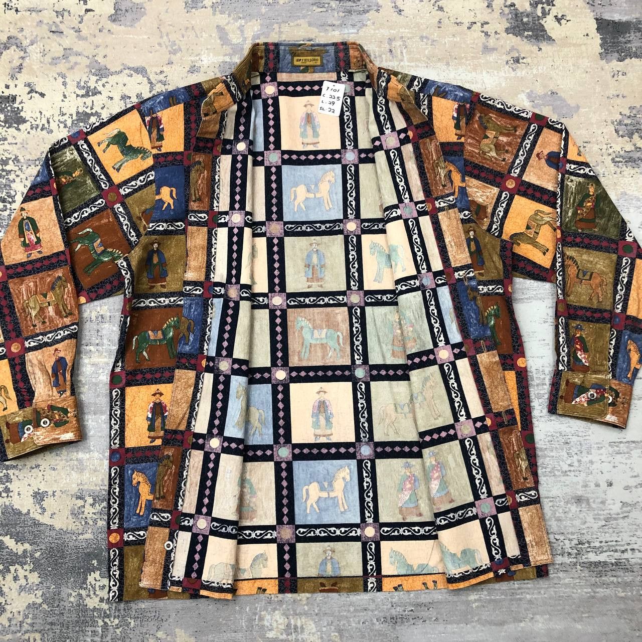 Japanese Brand T101 VTG FULLPRINT FIEL-LORD TOKYO SHIRTS Size US L / EU 52-54 / 3 - 6 Thumbnail