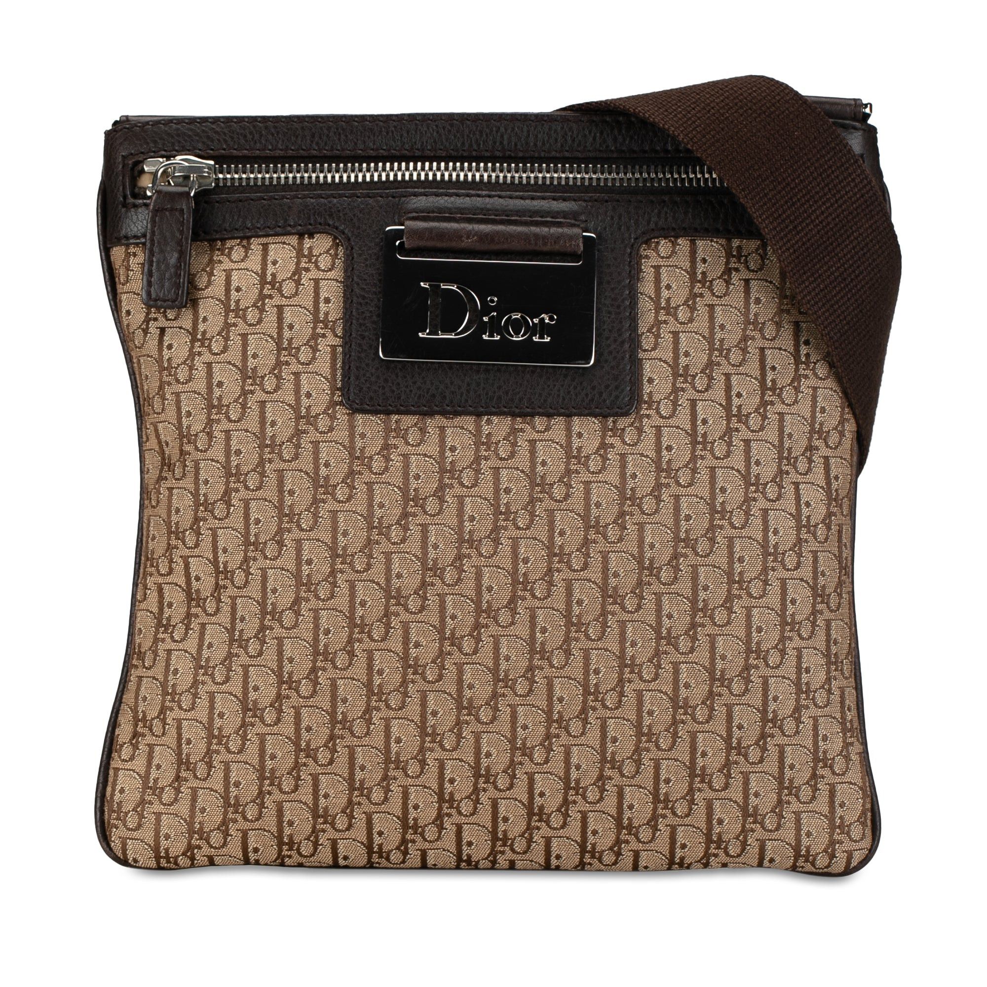 Dior Dior Diorissimo Trotter Canvas Street Chic Crossbody Brown Size ONE SIZE - 1 Thumbnail