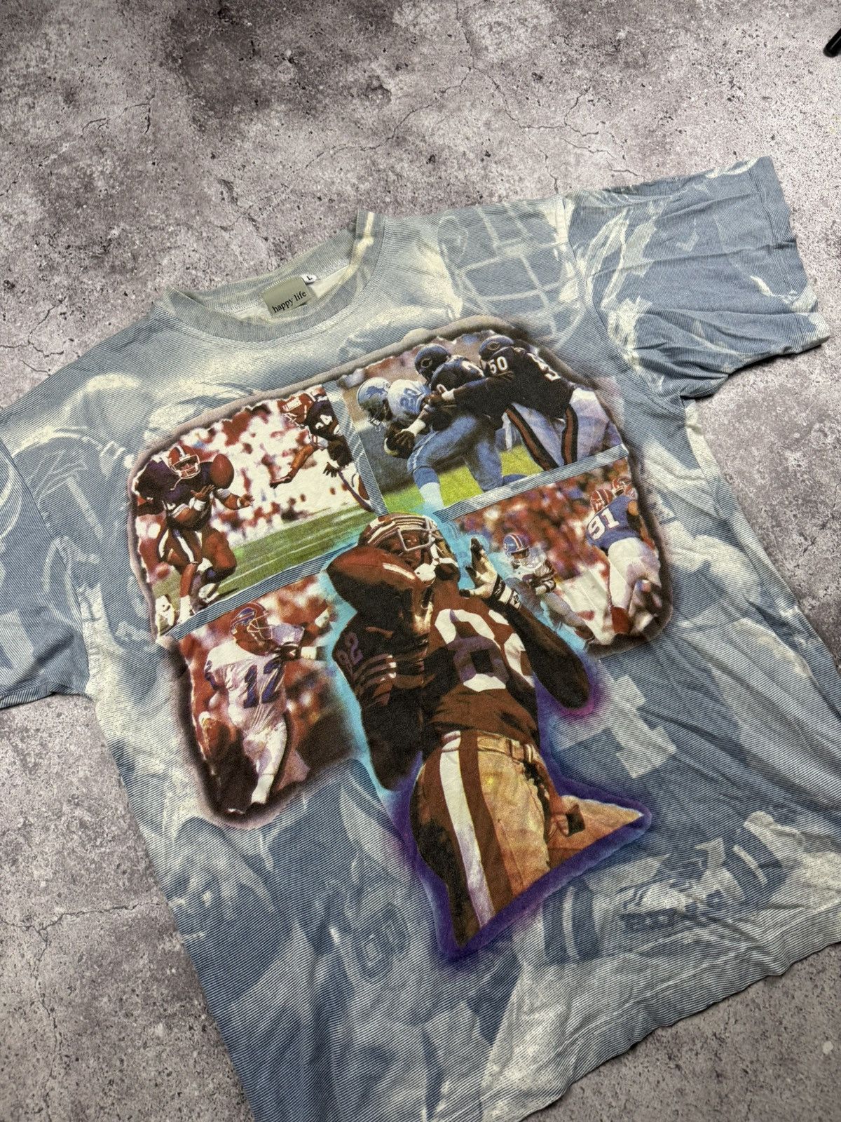 Starter 90’s Vintage Rugby Spirit All Over Print t shirt Boxy Size US L / EU 52-54 / 3 - 2 Thumbnail
