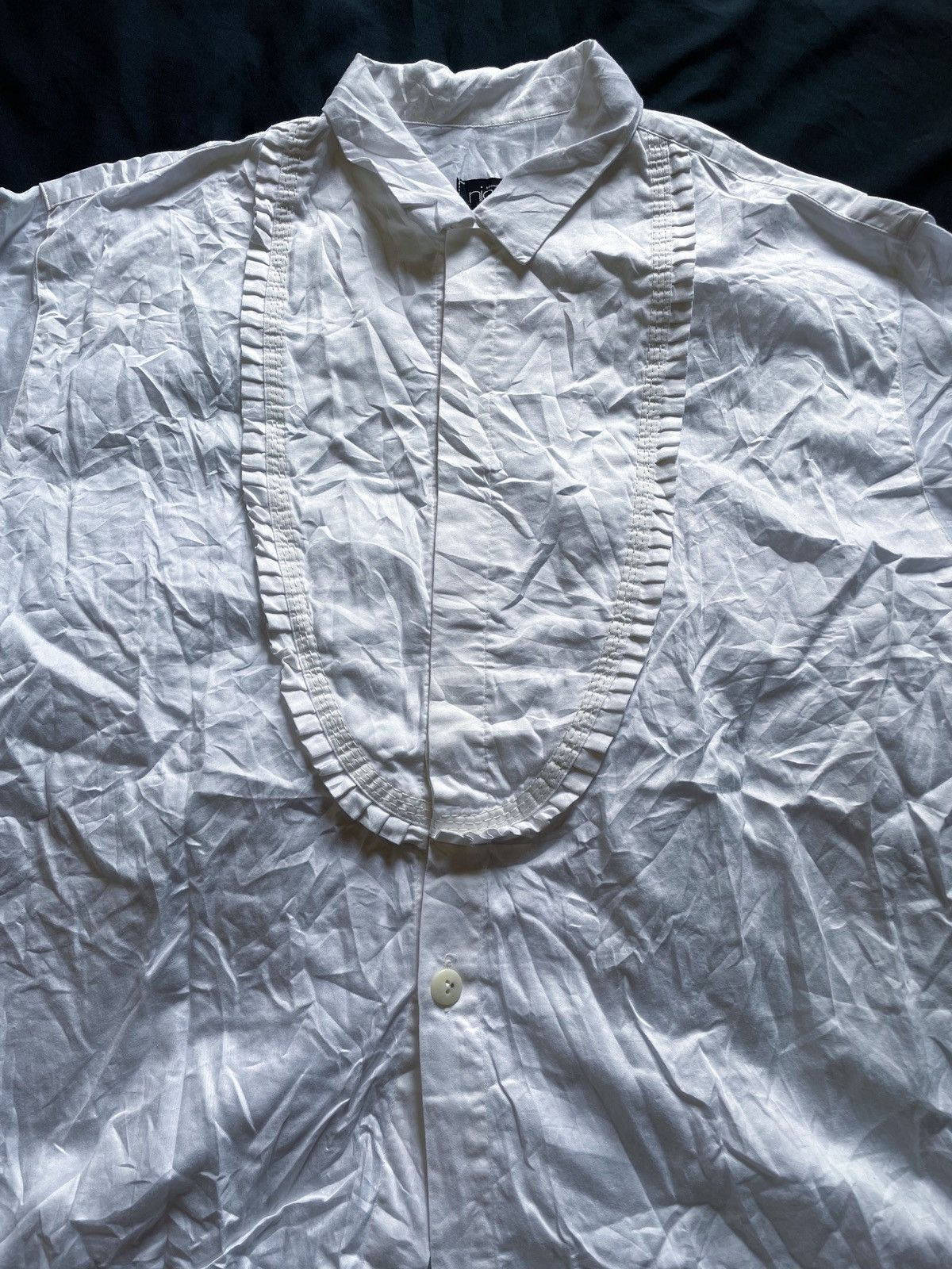 Nicole Club NICOLE WHITE BUTTON UP SHIRT Size US M / EU 48-50 / 2 - 2 Thumbnail