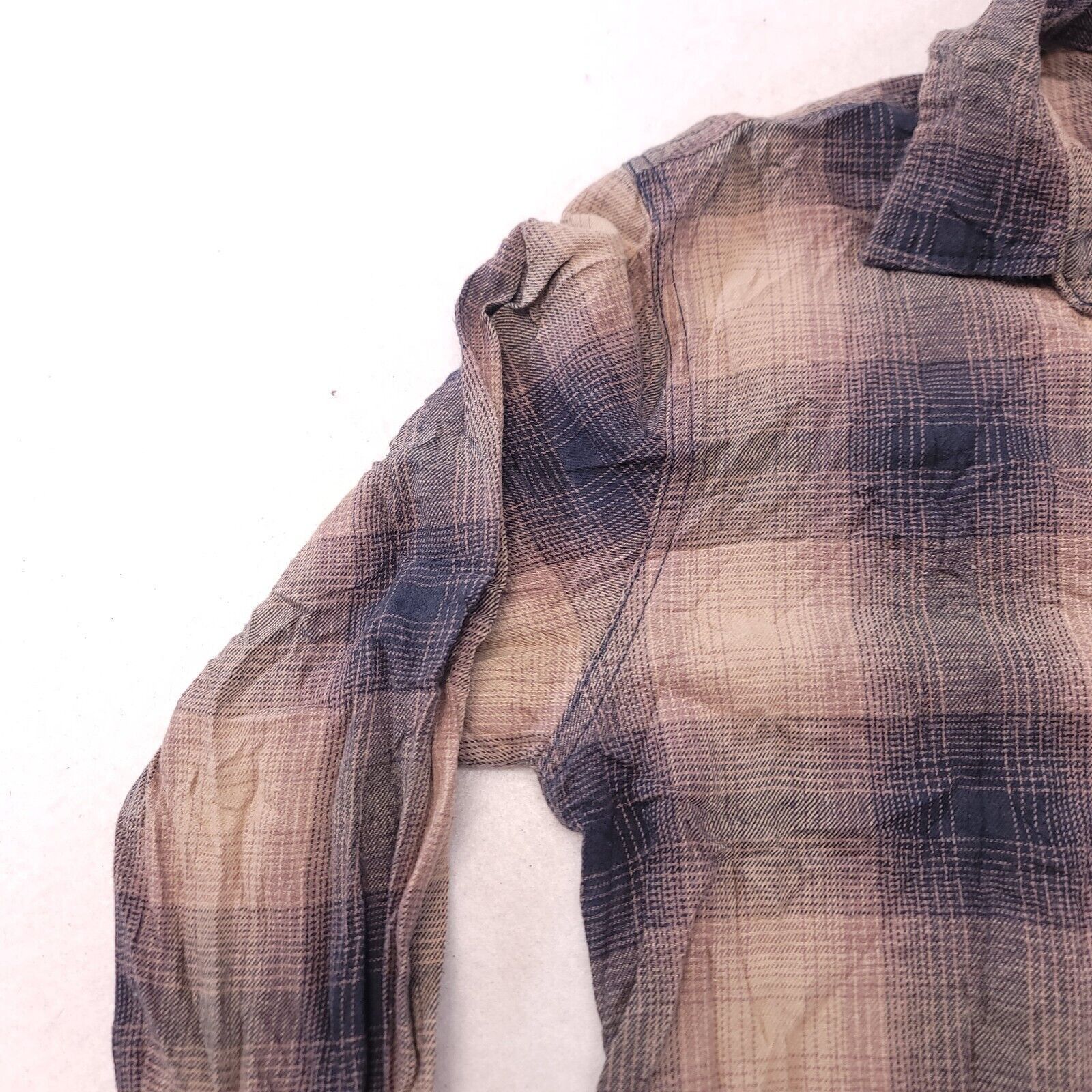 Arizona Jean Co. Arizona Jean Co Tartan Flannel Shirt Mens Size S Brown Blue Size US S / EU 44-46 / 1 - 4 Thumbnail