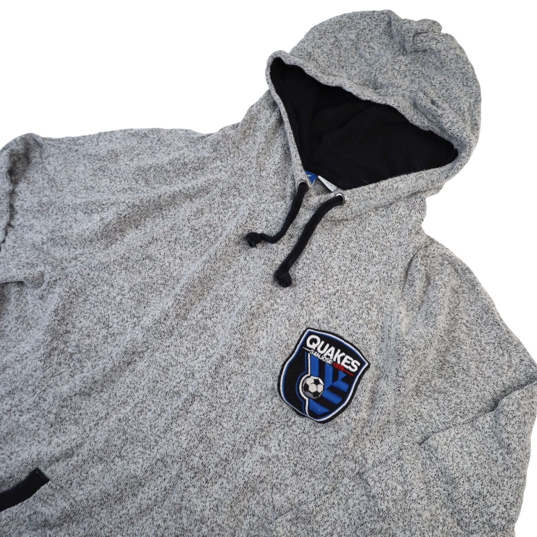 Vintage Adidas Originals San Jose Quakes Hoodie Mens Large Gray Pullover Shirt Size US L / EU 52-54 / 3 - 2 Thumbnail
