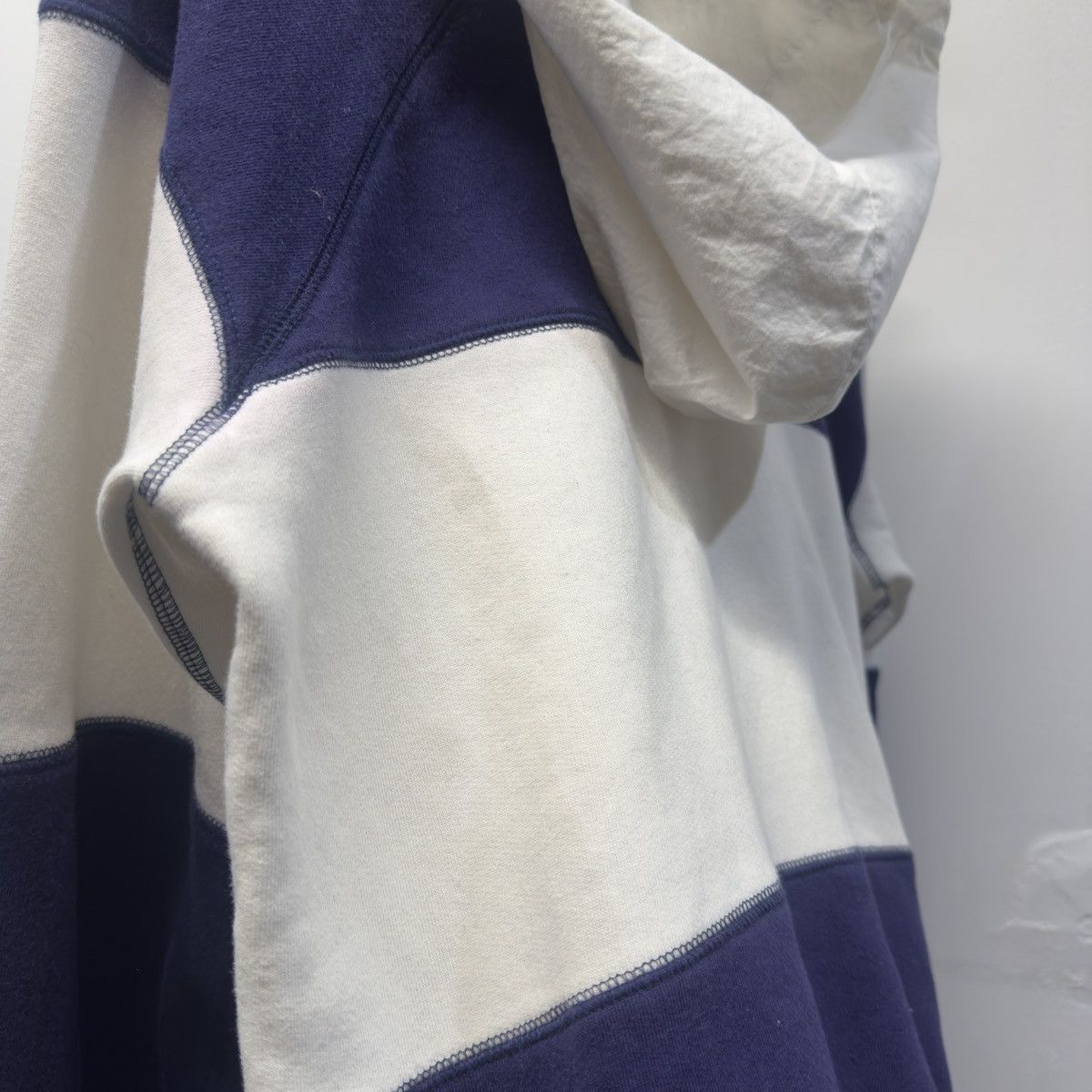 Polo Ralph Lauren 90s Polo Ralph Lauren White Navy Hoodie RRL ERL Chrome Size US M / EU 48-50 / 2 - 8 Thumbnail
