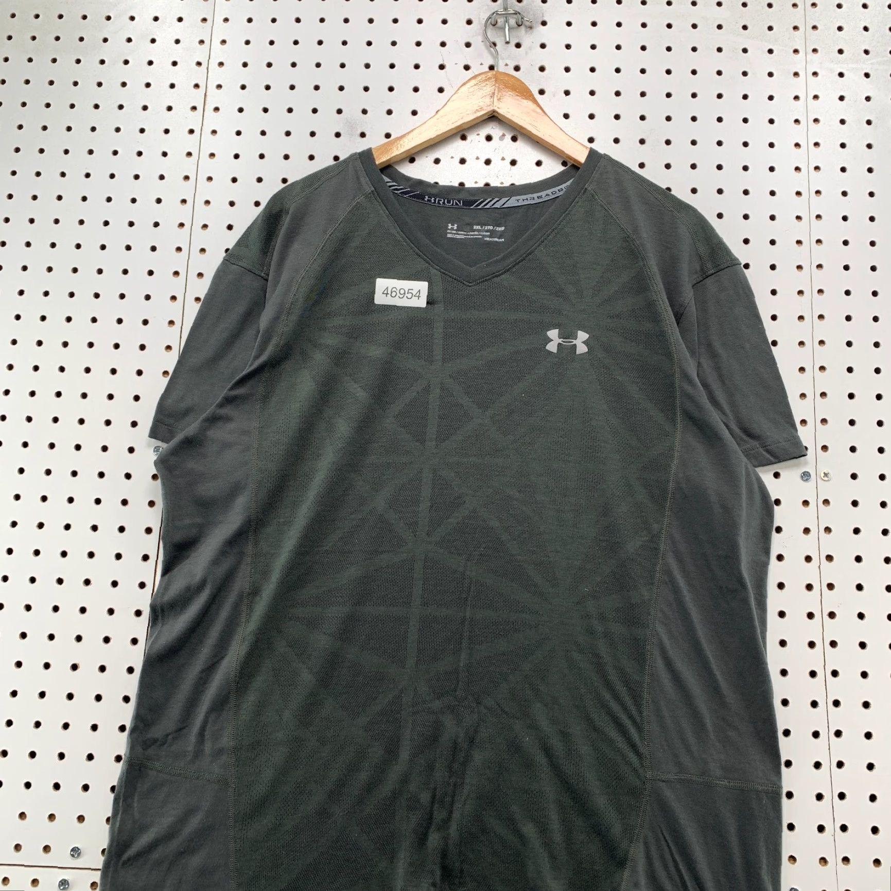Under Armour Under Armour Run Threadborne Active Shirt Mens 2XL Gray Short Sleeve Workout Shirt Size US XXL / EU 58 / 5 - 4 Thumbnail