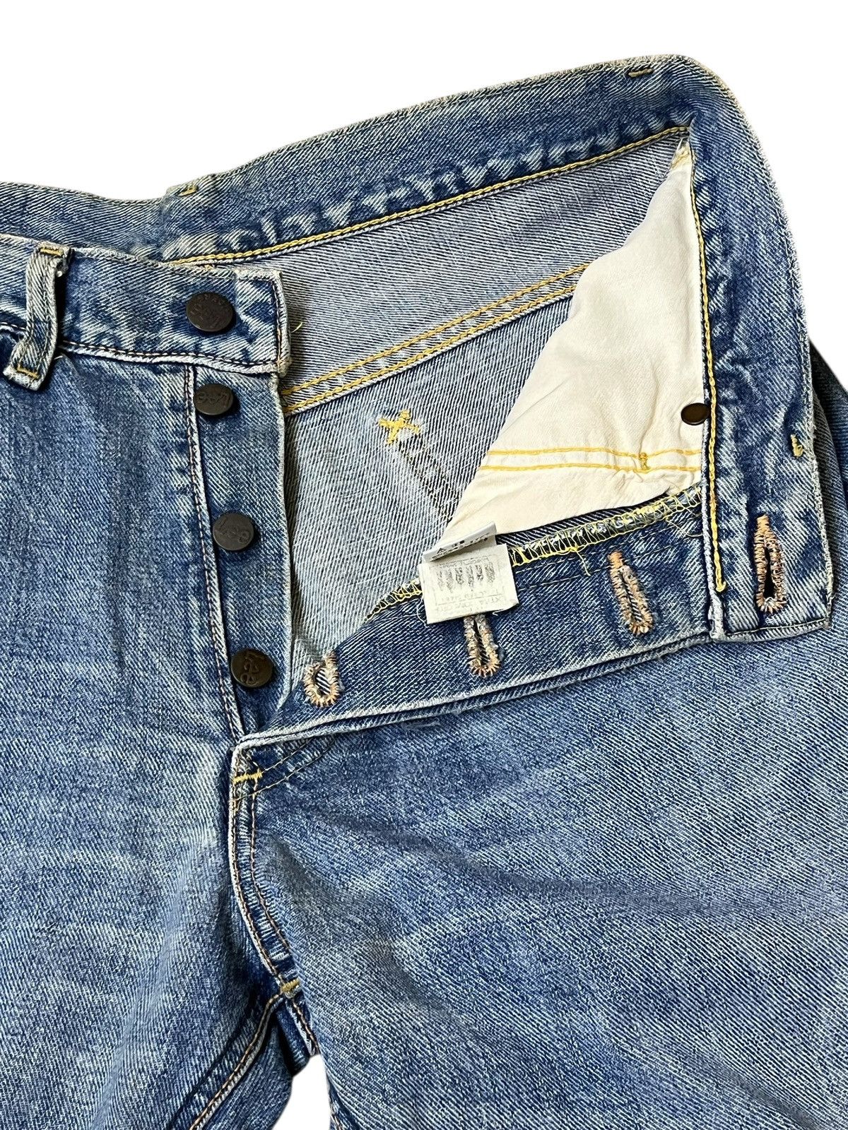 Japanese Brand Vintage LEE RIDERS repro 50s dirty half selvedge jeans Size US 29 - 12 Thumbnail
