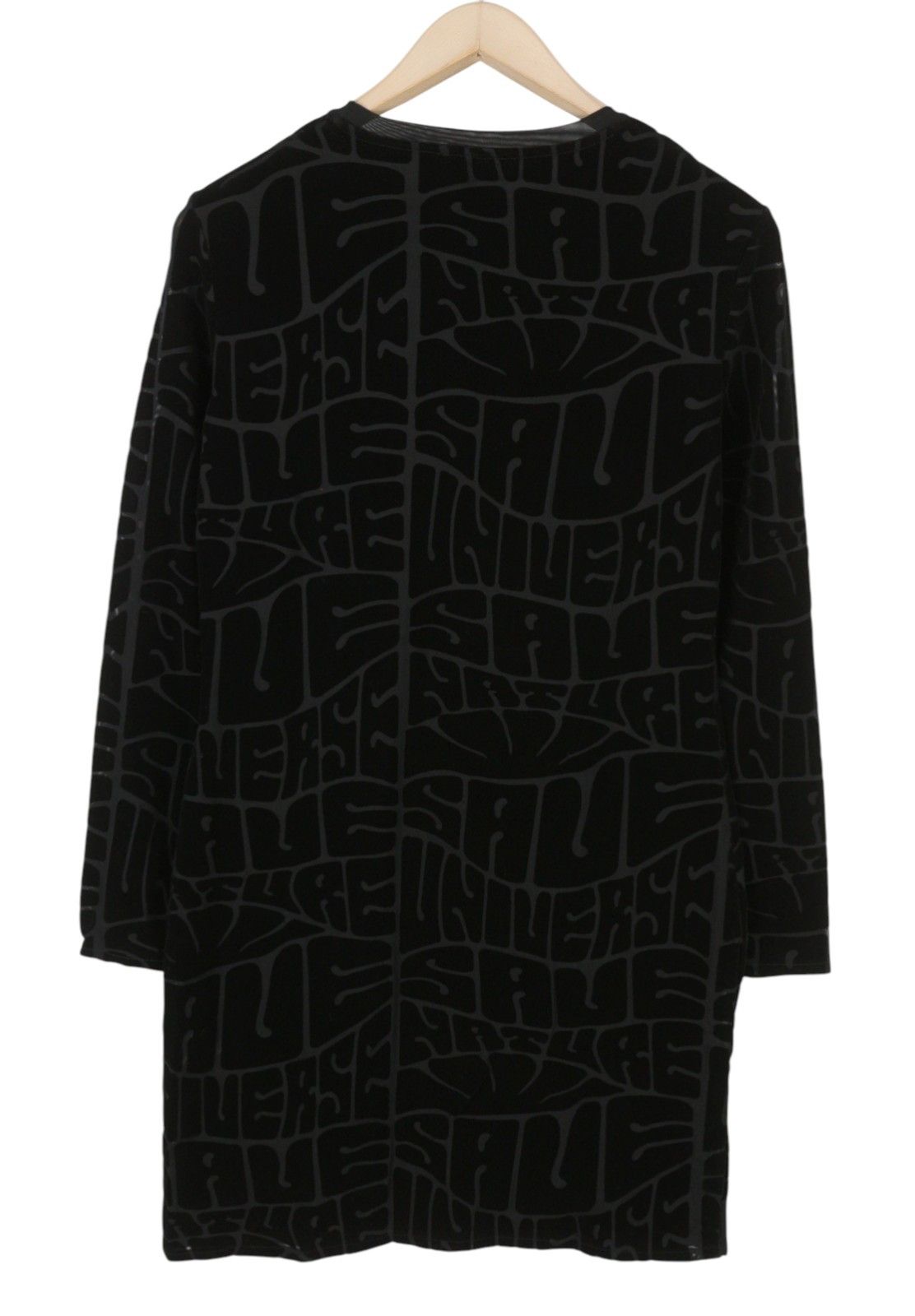 Desigual HELLEN XL Black Textured Long Sleeve Dress 89023 Size XL / US 12-14 / IT 48-50 - 5 Thumbnail