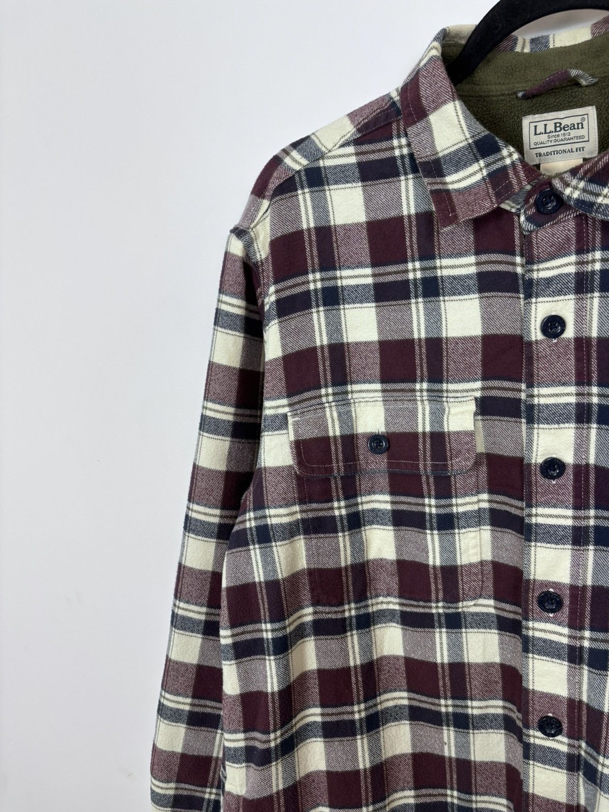 L.L. Bean L.L. Bean Vintage Plaid Check Fleece Lined Flannel Shirt Size US M / EU 48-50 / 2 - 6 Thumbnail