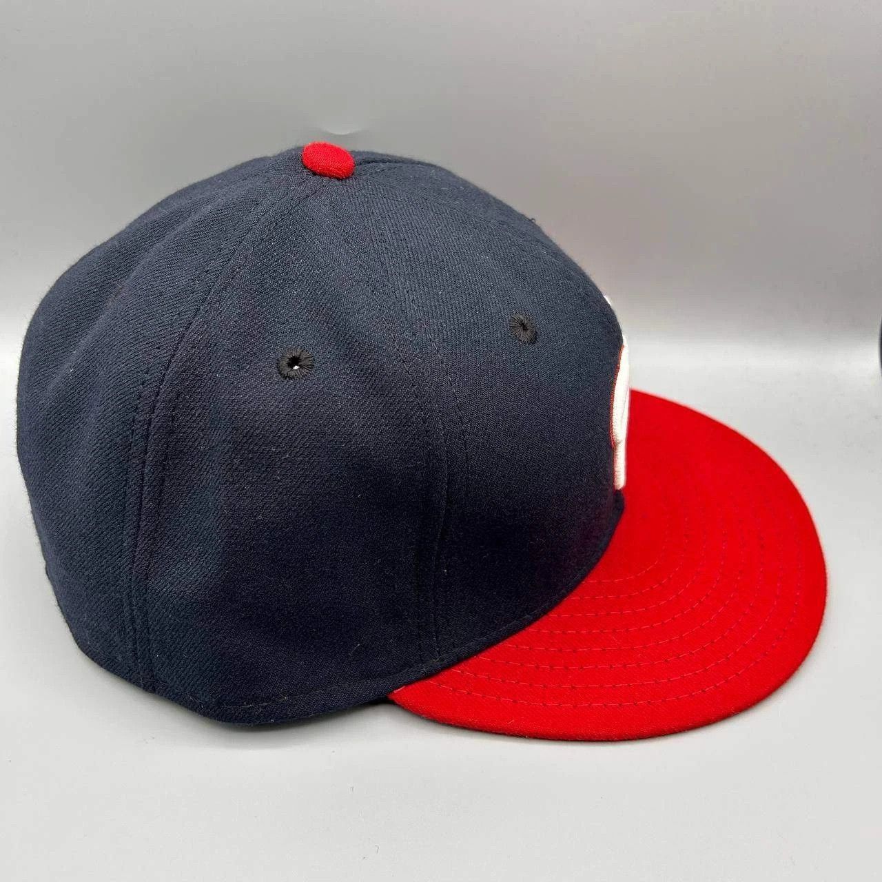New Era Washington Nationals Hat Men 7 3/8 Embroidered MLB Fitted Size ONE SIZE - 2 Thumbnail