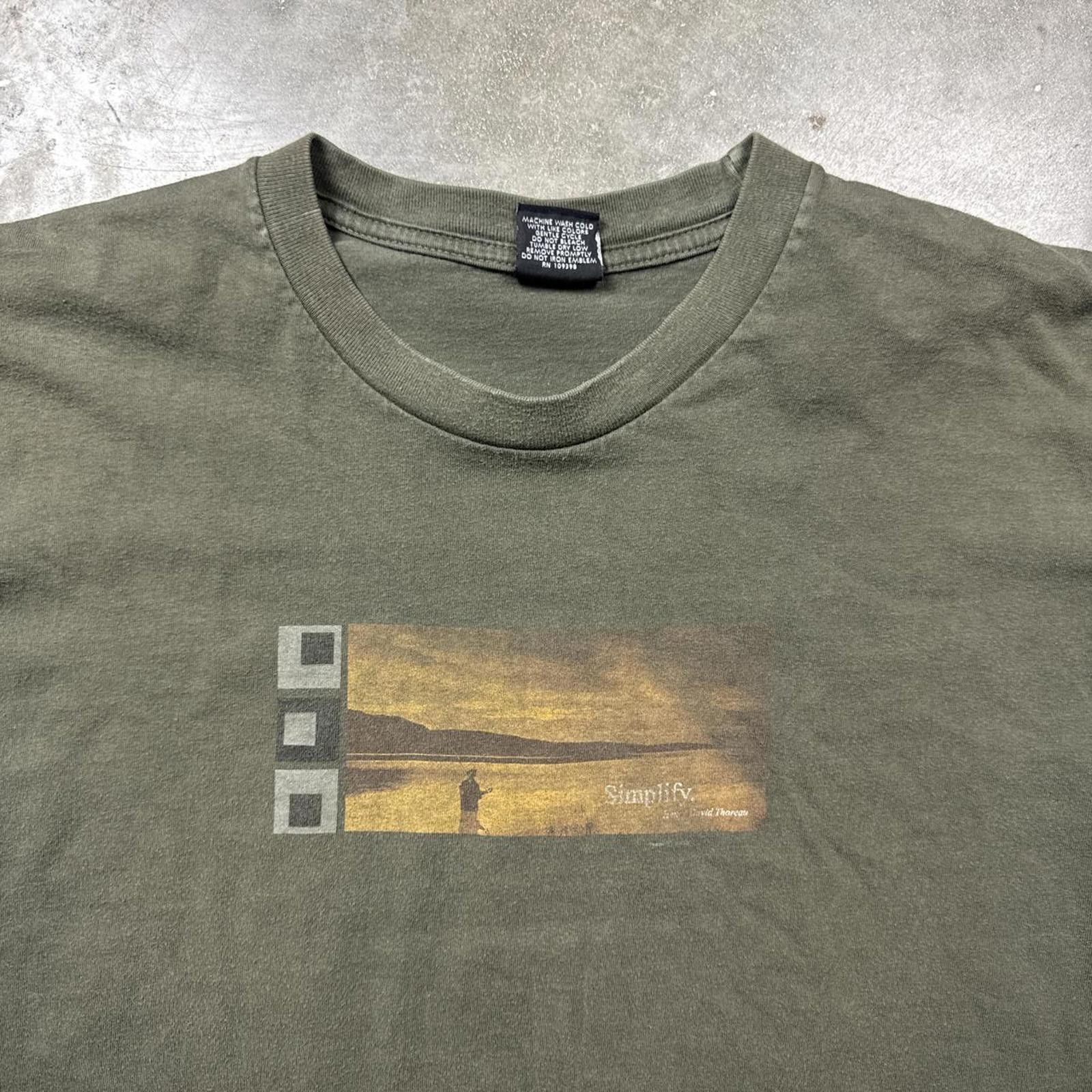 Other “Simplify” Vintage Y2k Nature Graphic T-Shirt Size US XXL / EU 58 / 5 - 3 Thumbnail