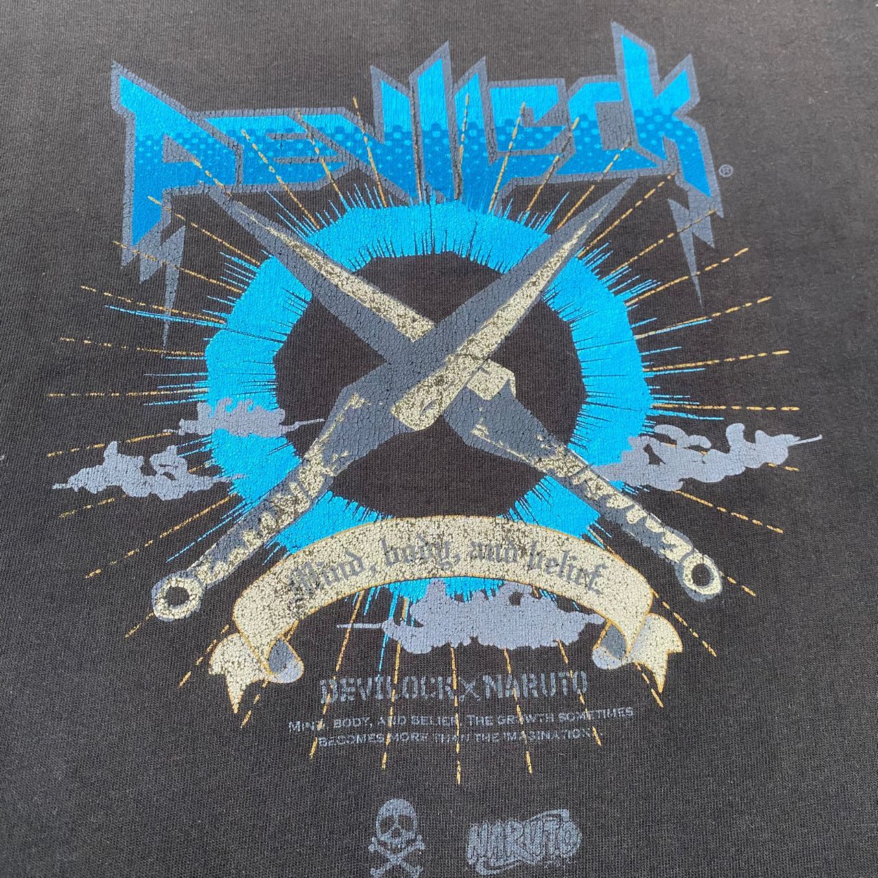 Anime Vintage Devilock X Naruto Anime Tshirt Size US XL / EU 56 / 4 - 11 Thumbnail