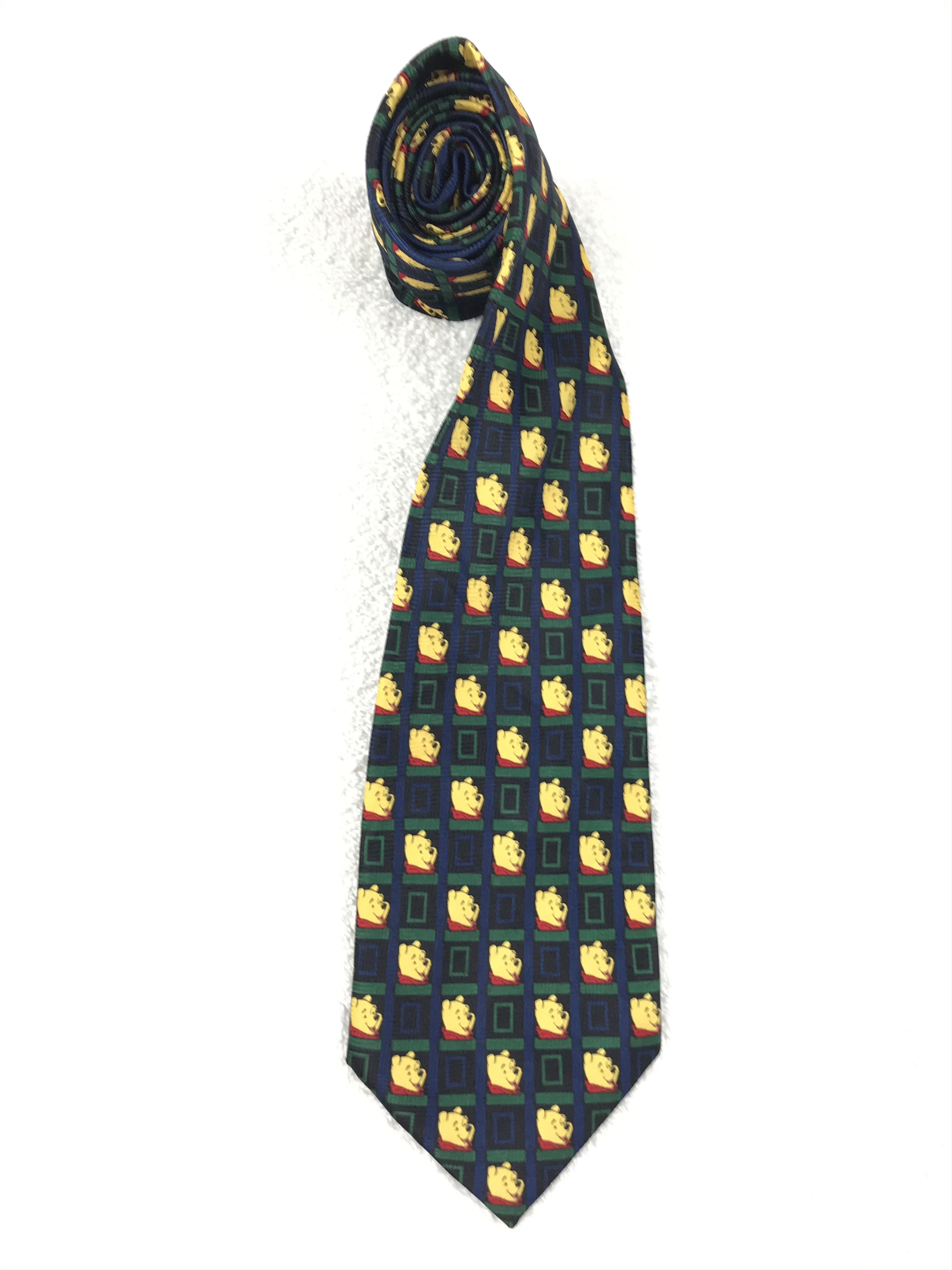Designer × Vintage Vintage Pooh 100% Polyester Necktie Size ONE SIZE - 2 Thumbnail