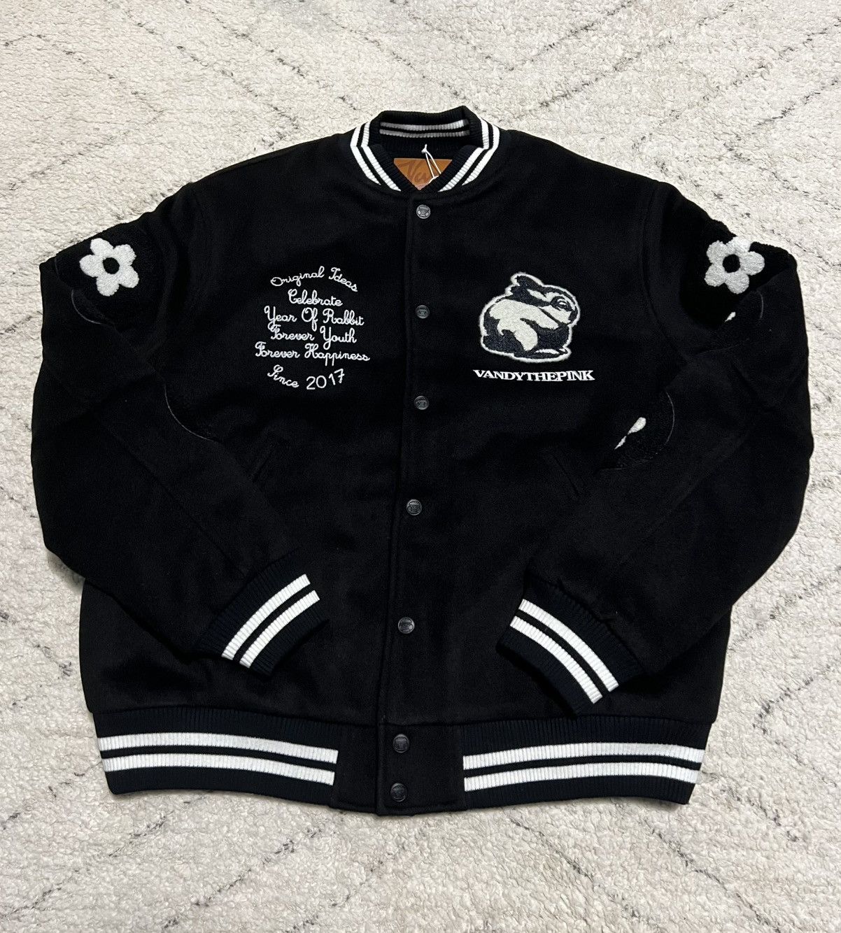 Vandy The Pink Vandy The Pink 4 Year Anniversary Varsity Jacket | Grailed