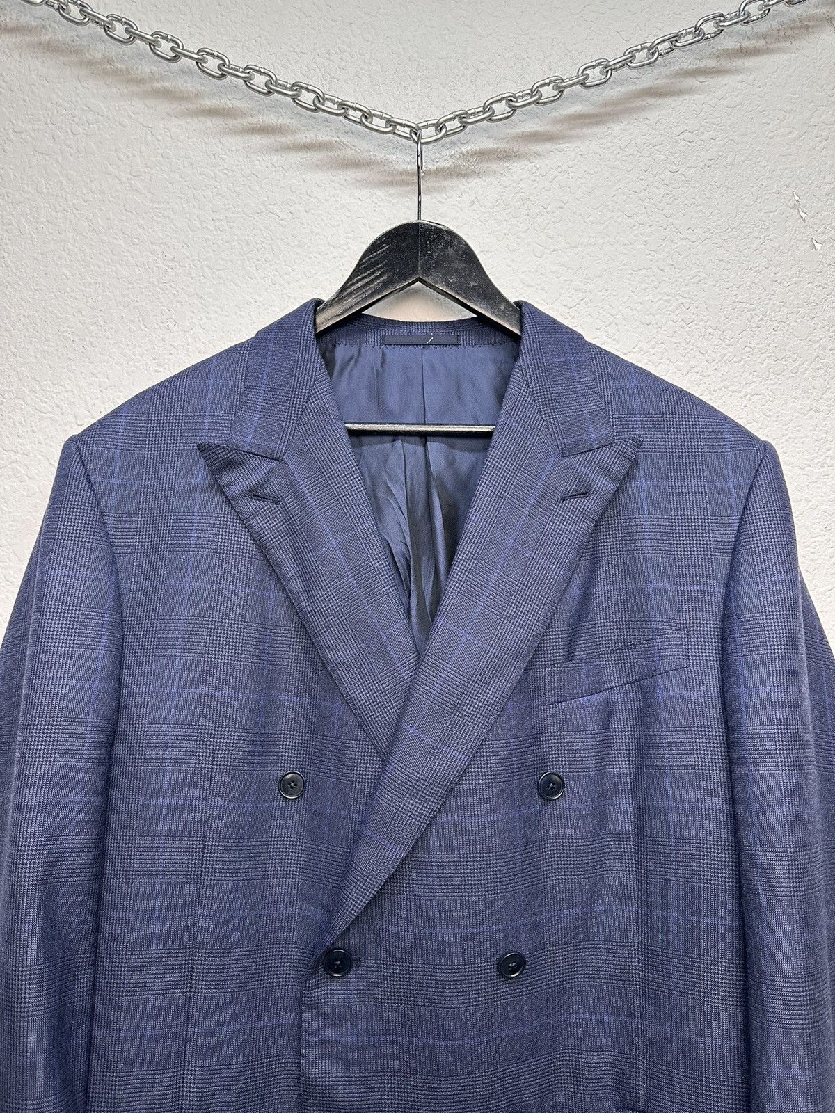 Ermenegildo Zegna Ermenegildo Zegna wool blazer navy LUXURY Italian suit XL Size 48L - 2 Thumbnail