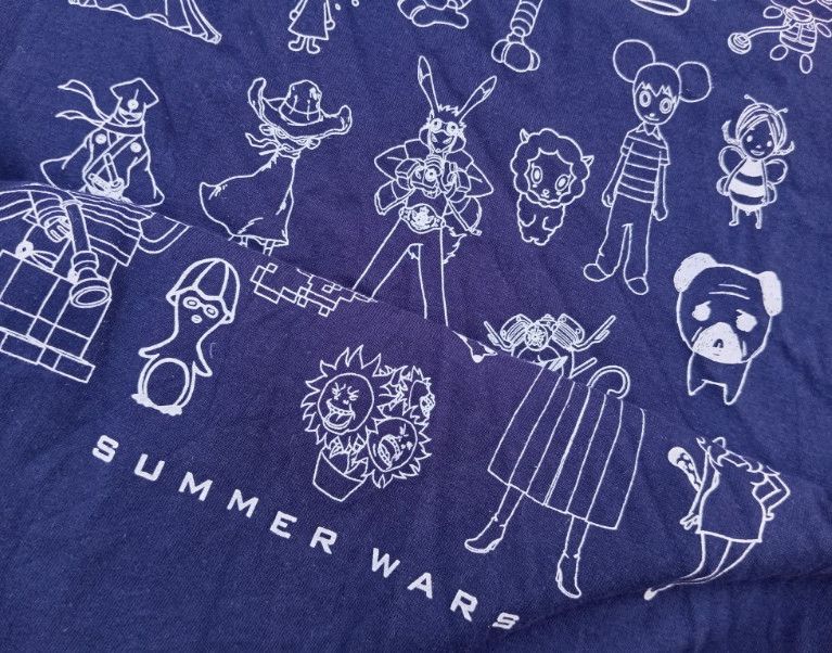 Japanese Brand Official Japan Summer Wars 💥 Tshirt Anime Movie 🍿🎥 Size US M / EU 48-50 / 2 - 3 Thumbnail