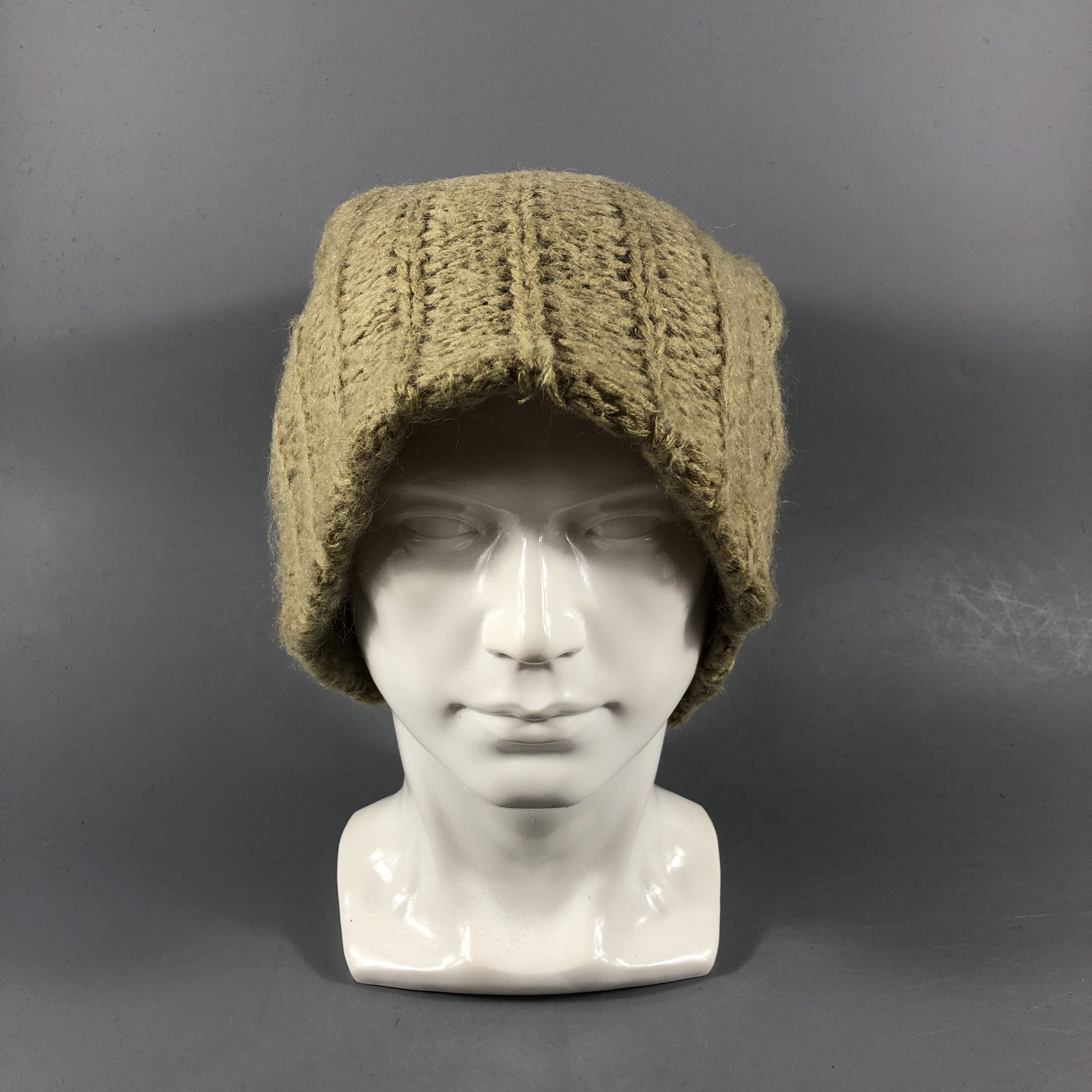 Vintage Unknown Knit Beanie Snowcap Snow Hat B1045 Size ONE SIZE - 2 Thumbnail