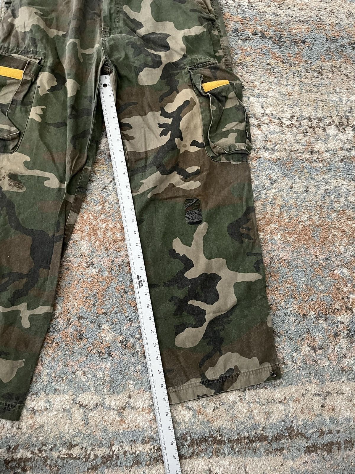 Vintage VTG Y2K Baggy Camo Cargo Pants 36x27 Size US 36 / EU 52 - 3 Thumbnail