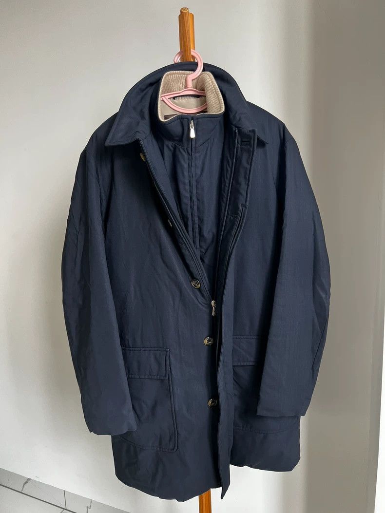 Loro Piana LORO PIANA New Zealand beautiful slave wool two-piece coat Size US L / EU 52-54 / 3 - 1 Thumbnail