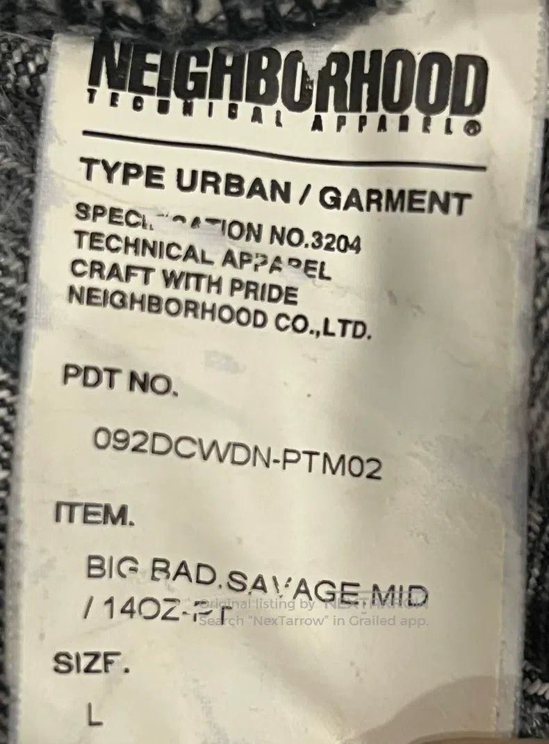 Neighborhood Neighborhood size L Disney denim jeans, ox king, black, si Size US 27 - 9 Thumbnail