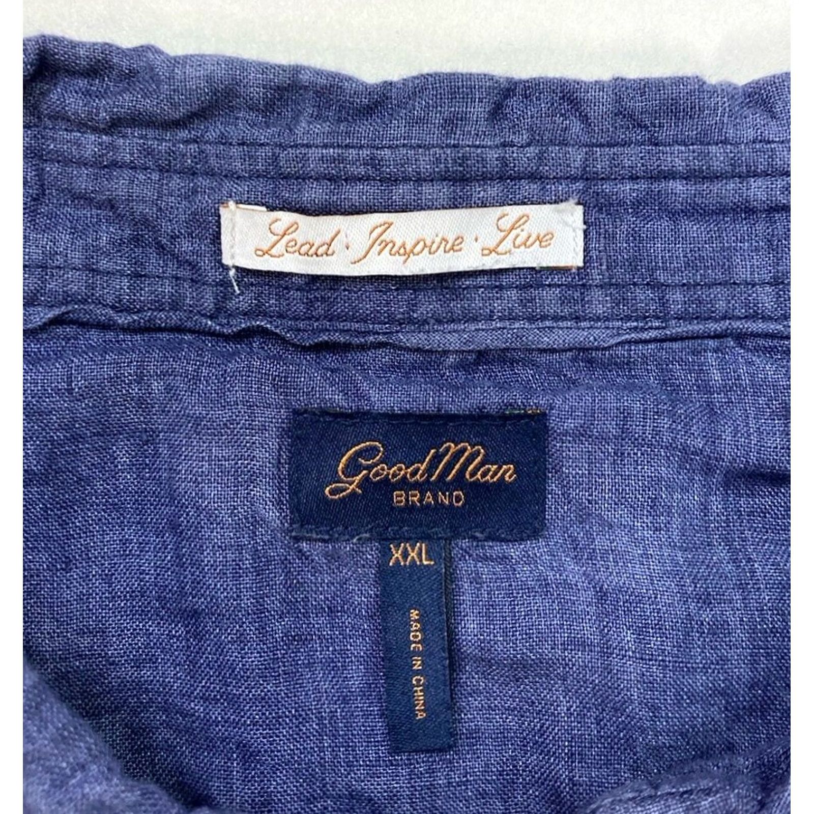 Vintage VINTAGE Good Man Brand Polo Shirt Men XXL Blue Short Sleeve Size US XXL / EU 58 / 5 - 4 Thumbnail