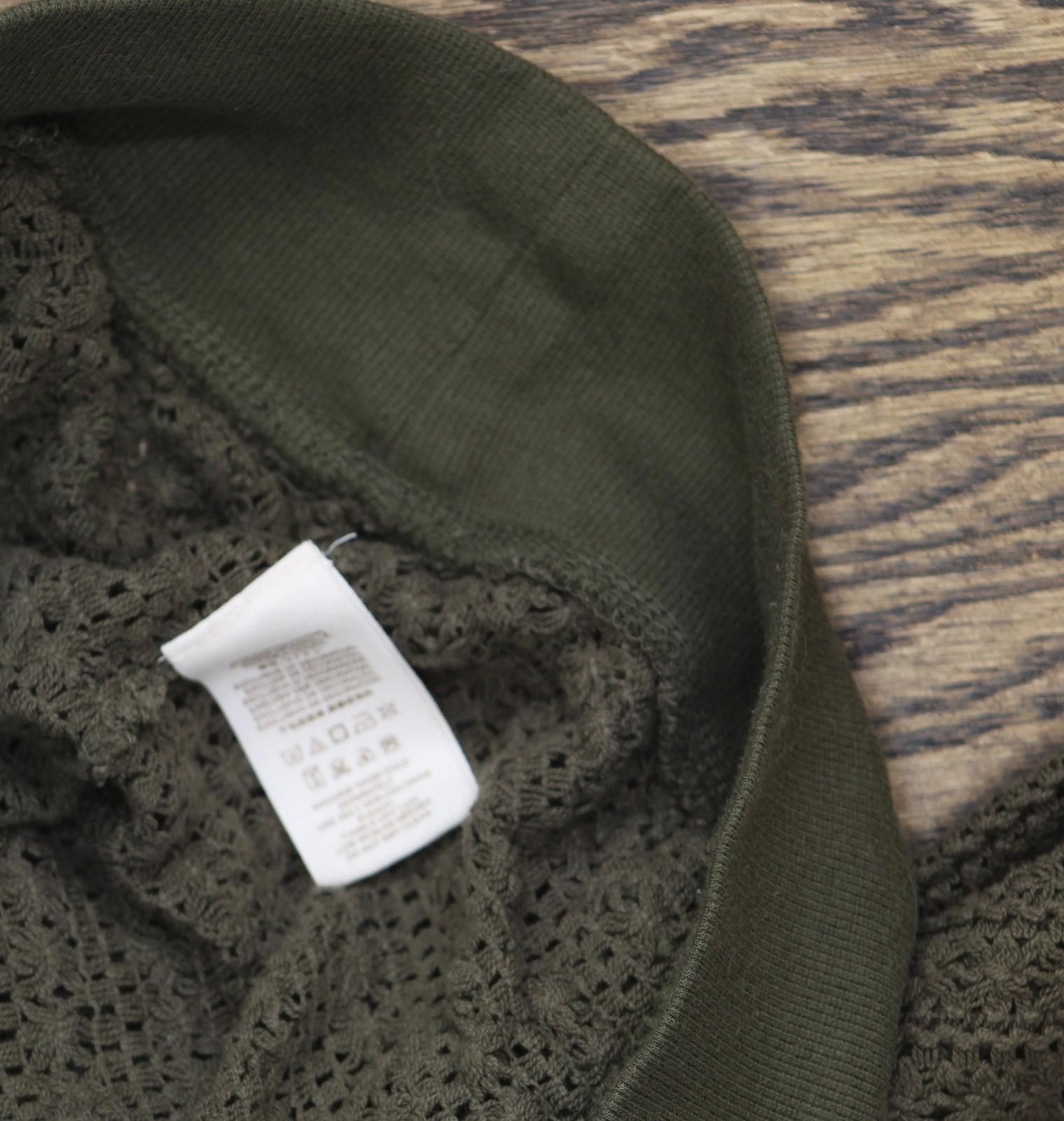 Free People Free People Cropped Sweater Cotton Dolman Sleeve Green Xs Size XS / US 0-2 / IT 36-38 - 6 Thumbnail