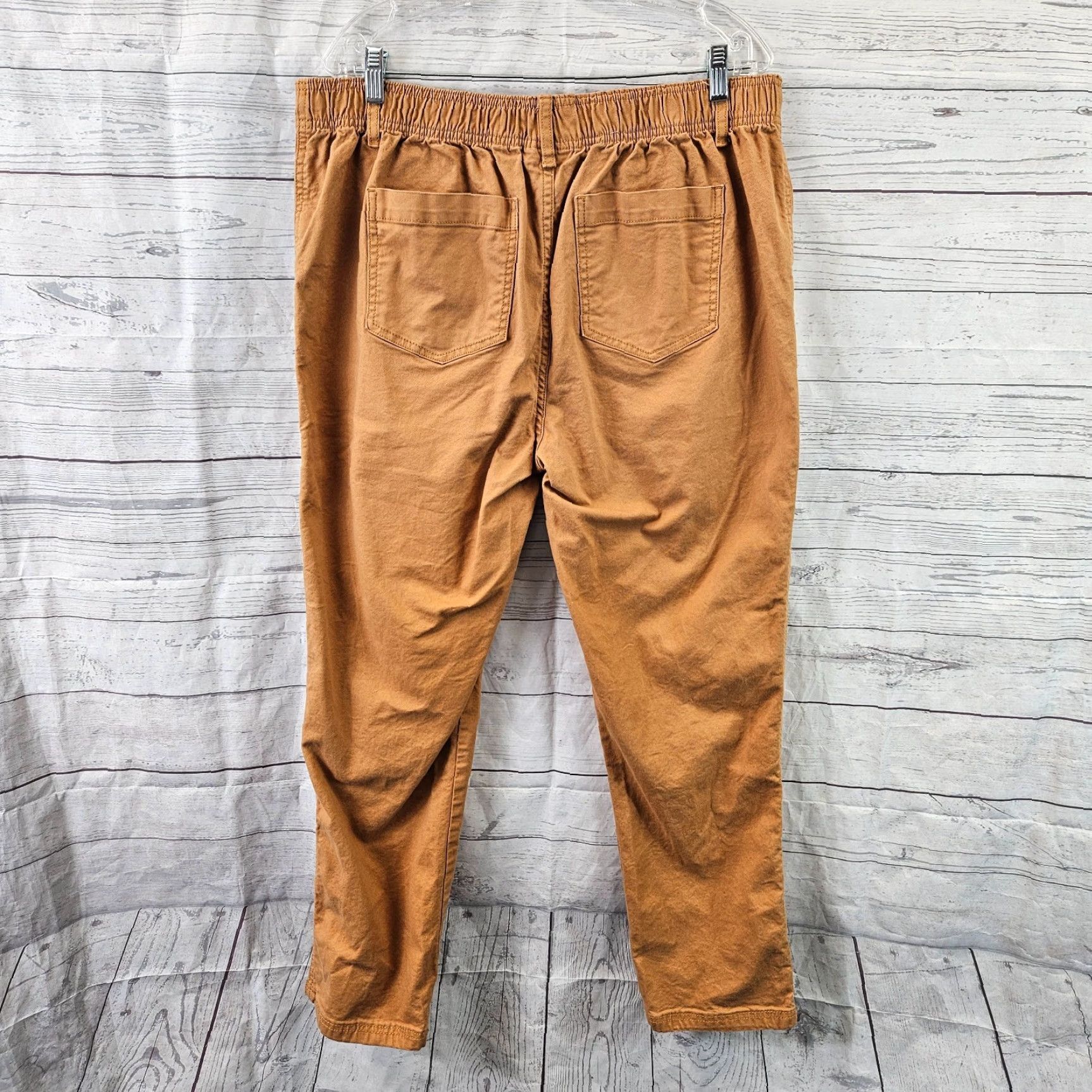 Vintage Knox Rose Womens Pants Large Solid Brown High Rise Cotton Blend Size 36" / US 14 / IT 50 - 3 Thumbnail
