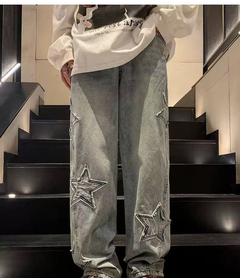 Japanese Brand × Vintage starburst jeans Size US 36 / EU 52 - 3 Thumbnail