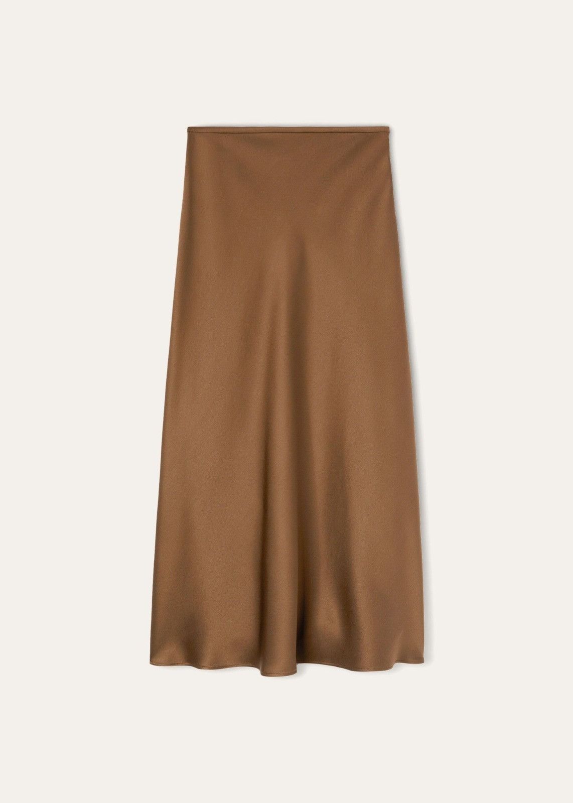 Loro Piana o1srvl11e0824 Simona Silk Skirt in Dark Brown Size 27" / US 4 / IT 40 - 1 Thumbnail