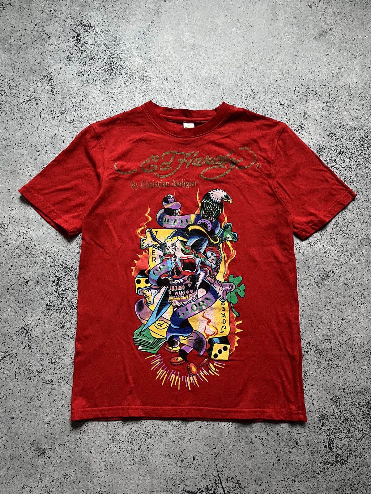Ed Hardy Vintage Ed Hardy By Christian Audigier T-shirt Big Logo Tee Size US M / EU 48-50 / 2 - 1 Thumbnail