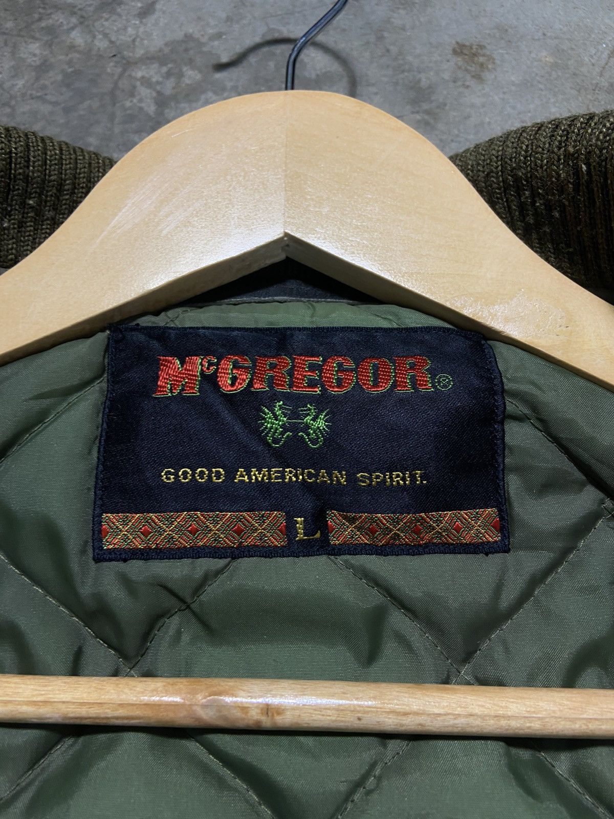 McGregor 🔥🔥 Vintage McGregor Good American Spirit Woll Bomber Jacket Size US L / EU 52-54 / 3 - 14 Thumbnail