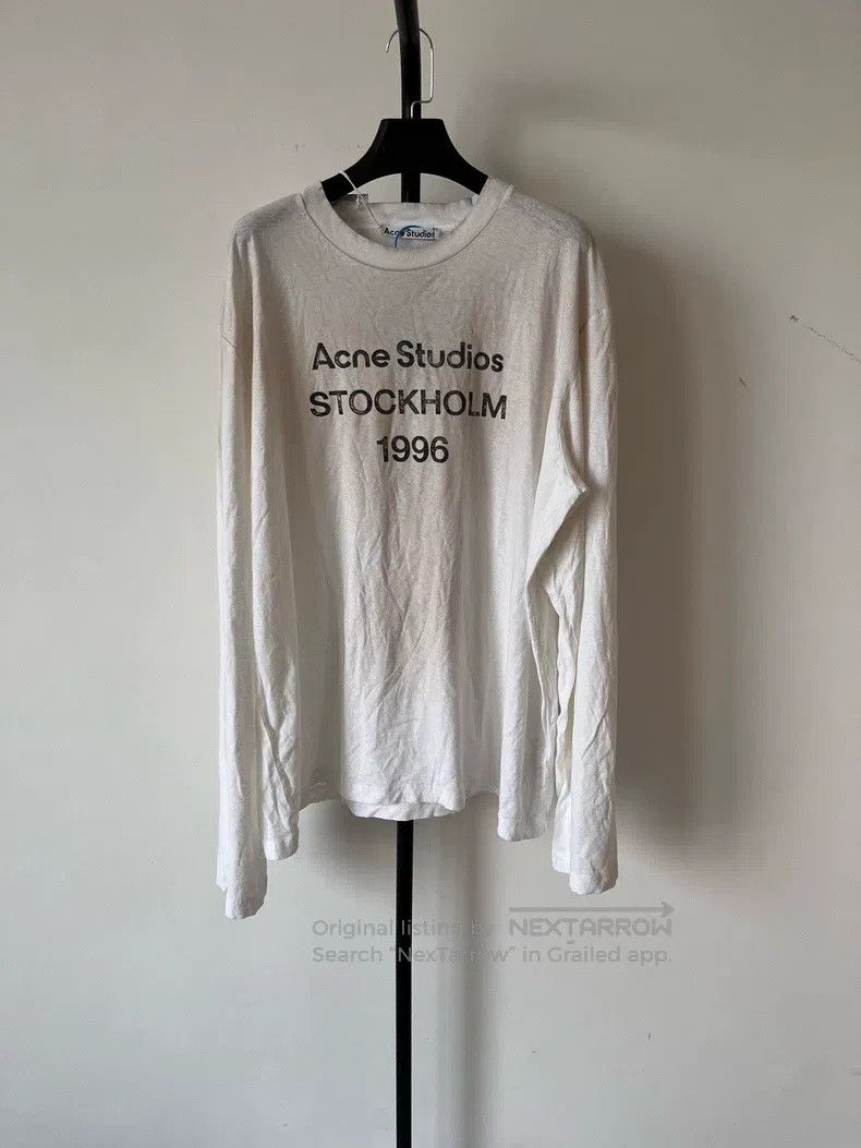 Acne Studios Acne Studios Slogan logo long-sleeve Size US XL / EU 56 / 4 - 1 Thumbnail