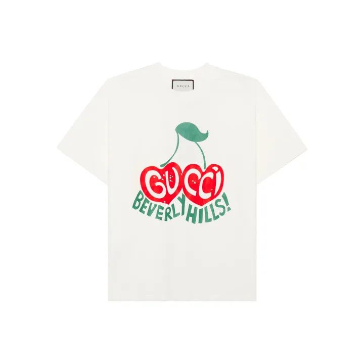 Gucci Gucci Cherry Print Short Sleeve T-Shirt Size M / US 6-8 / IT 42-44 - 1 Thumbnail