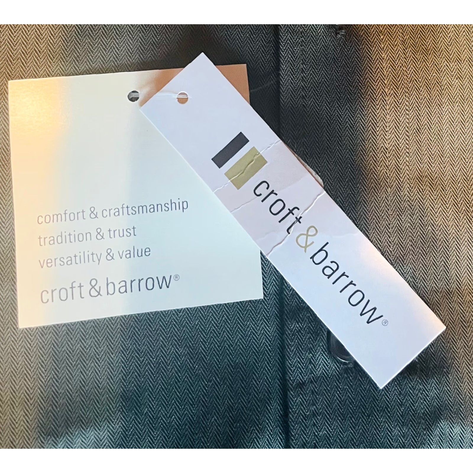 Croft & Barrow Croft & Barrow Wrinkle-Resistance Men's Gray Button-Up Long Sleeve Shirt Small NWT Size US S / EU 44-46 / 1 - 5 Thumbnail