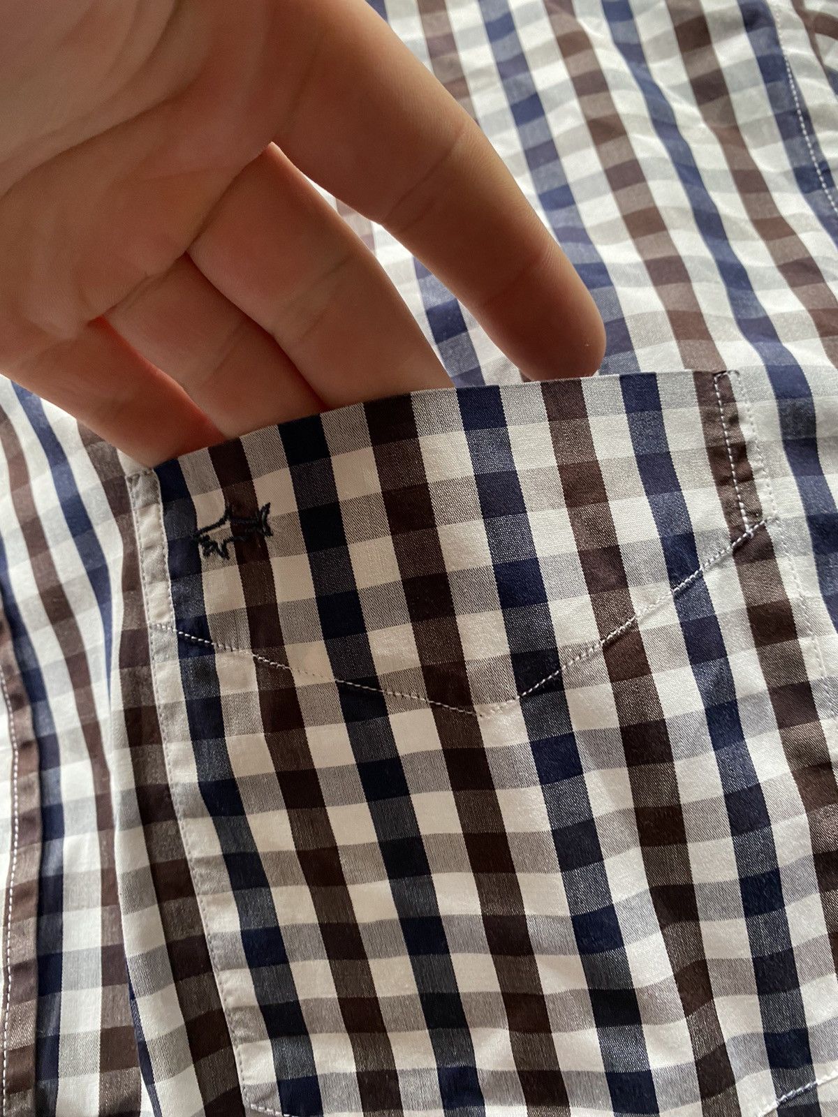Paul & Shark Paul & Shark Yachting Geometric Shirt Button Made in Italy Size US XL / EU 56 / 4 - 9 Thumbnail