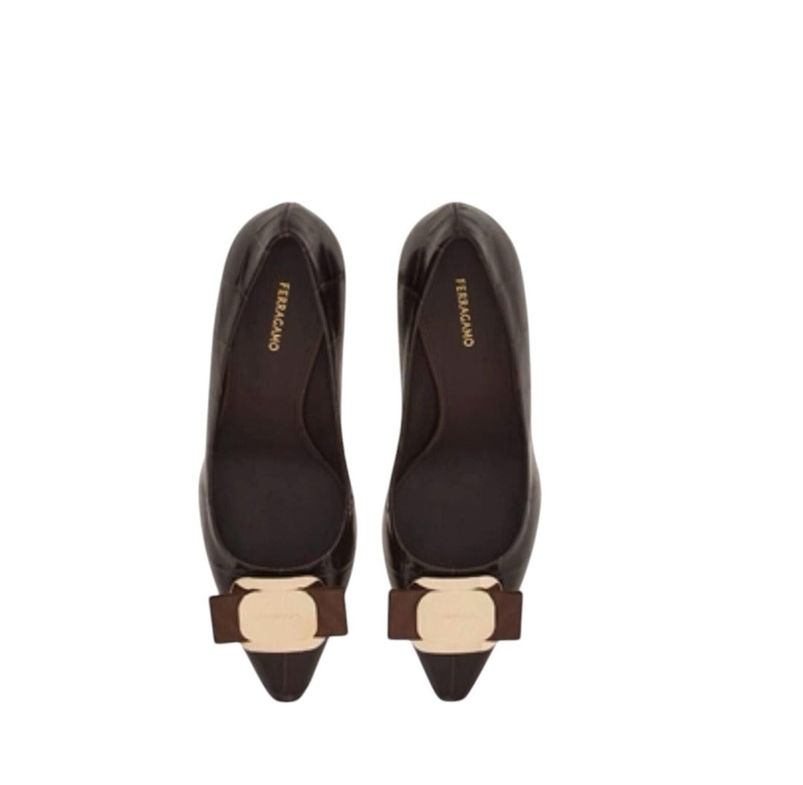 Salvatore Ferragamo Ferrragamo New Vara Plate Pump Size ONE SIZE - 3 Thumbnail