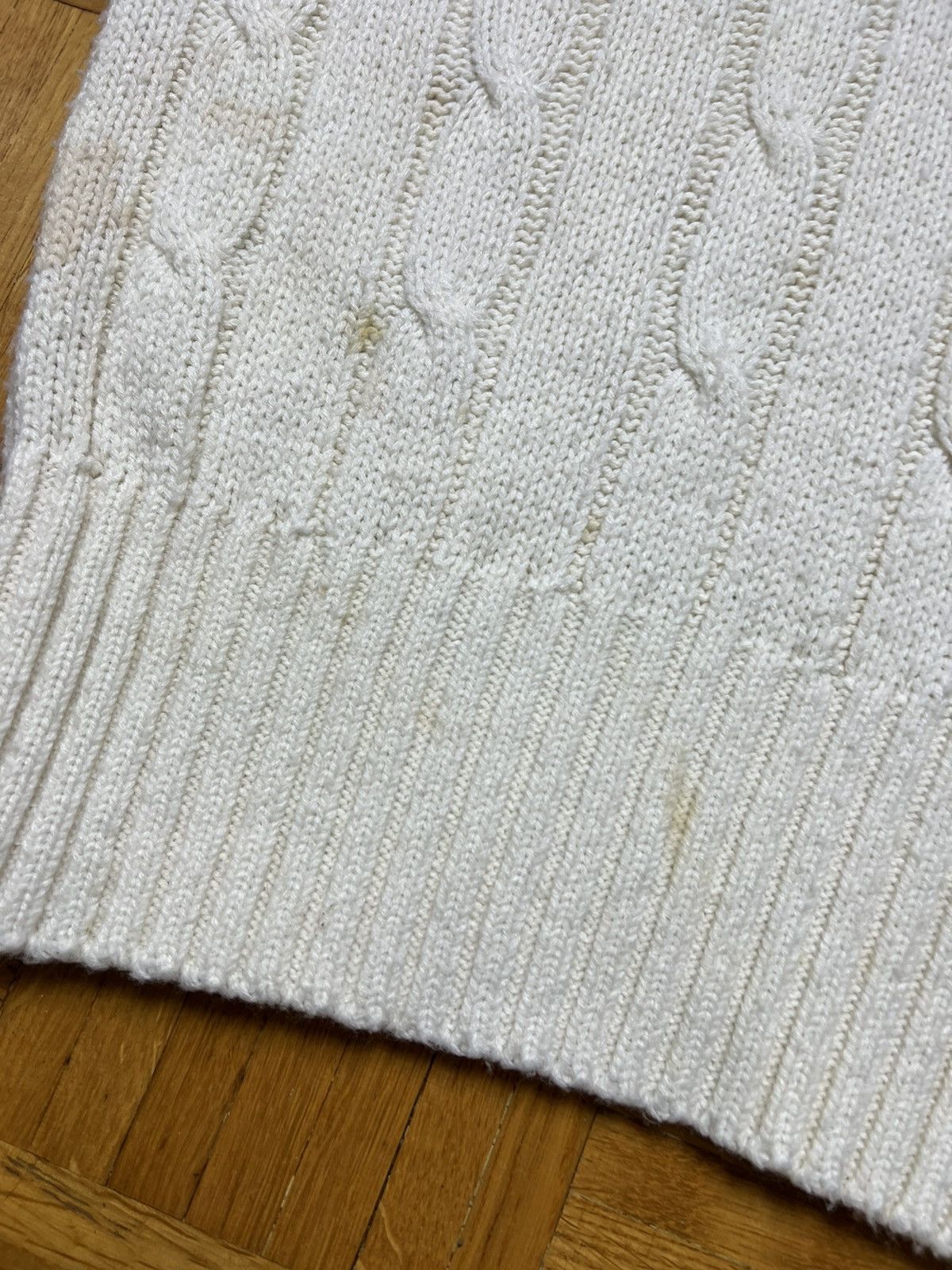 Lacoste × Vintage Vest Sweater Lacoste vintage white rare Size US M / EU 48-50 / 2 - 2 Thumbnail