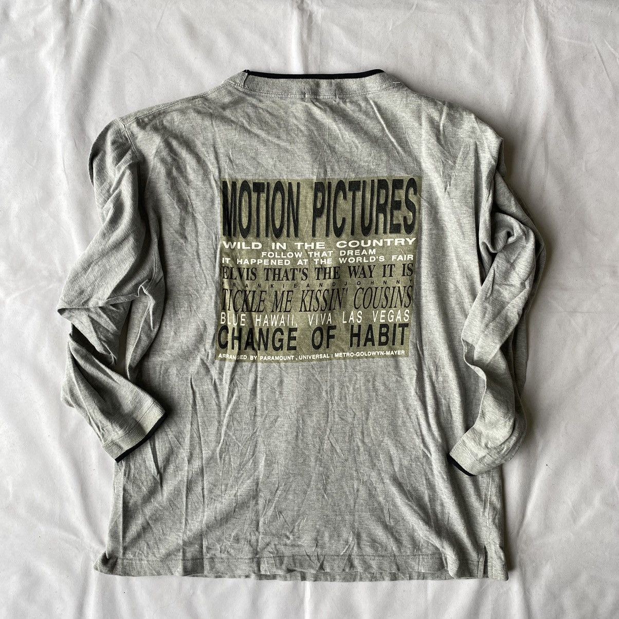 Band Tees × Vintage Vintage Official Elvis Presley Long Sleeve Tees Size US L / EU 52-54 / 3 - 8 Thumbnail