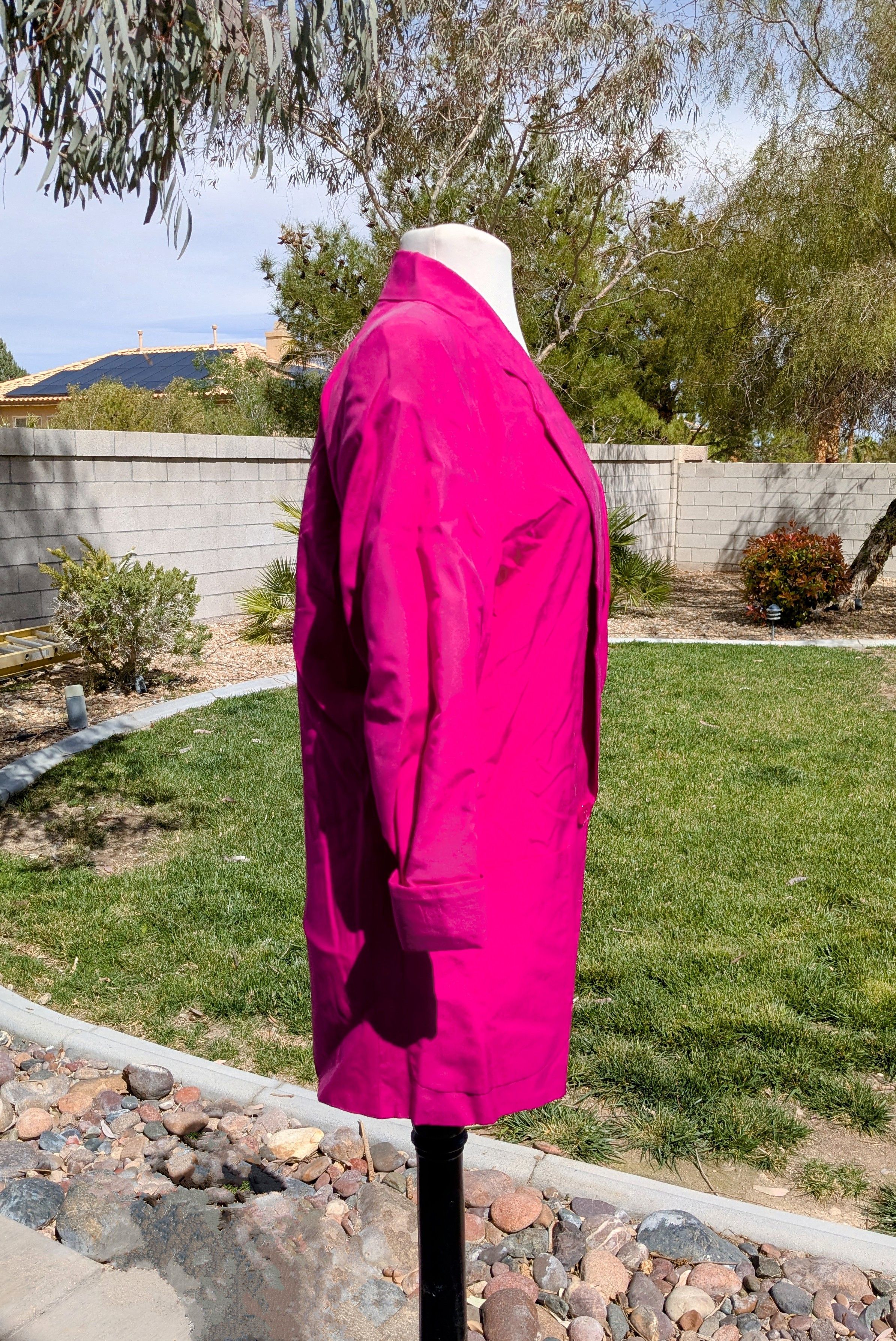 Ellen Tracy 1980 VTG Linda Allard/Ellen Tracy Pink Silk Blazer Jacket Size M / US 6-8 / IT 42-44 - 3 Thumbnail