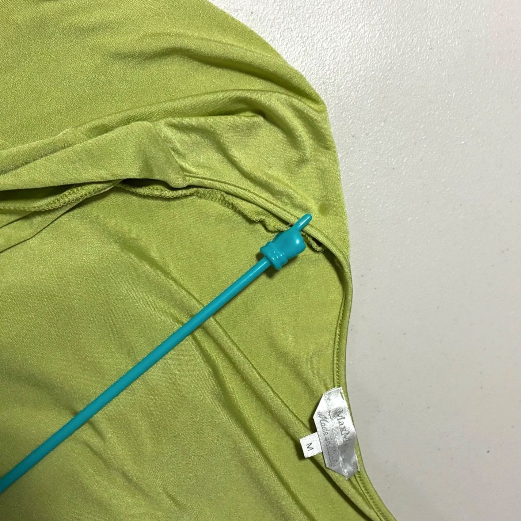 Max Mara VINTAGE Max Mara Wrap Top V-Neck Short Sleeve Womens M Green Size M / US 6-8 / IT 42-44 - 7 Thumbnail